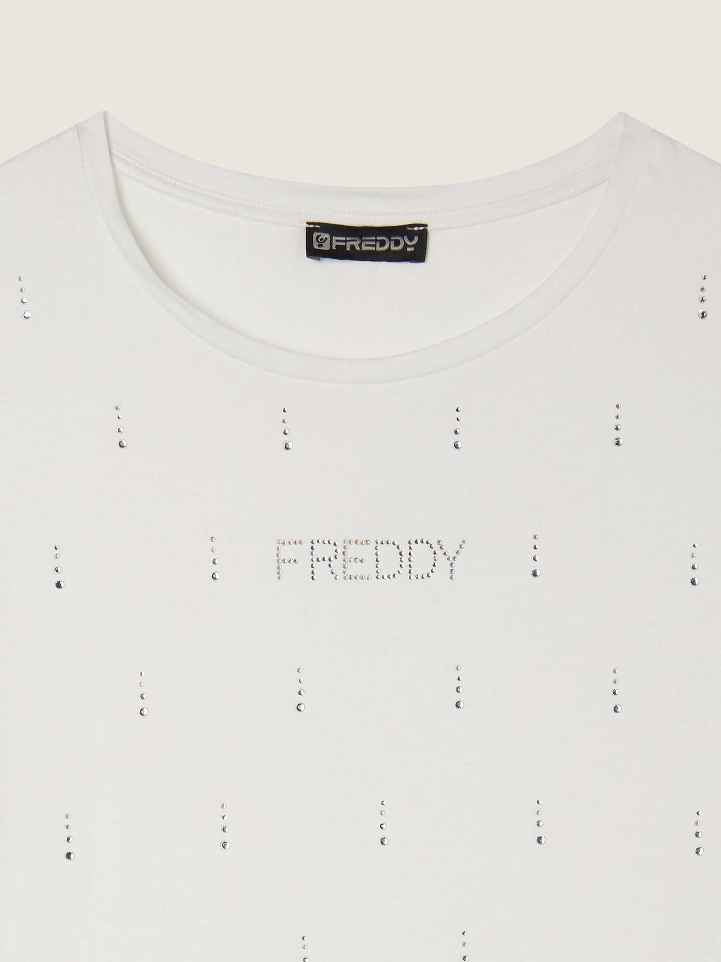 T-SHIRT COLLEGE LUXE FREDDY DONNA BIANCO