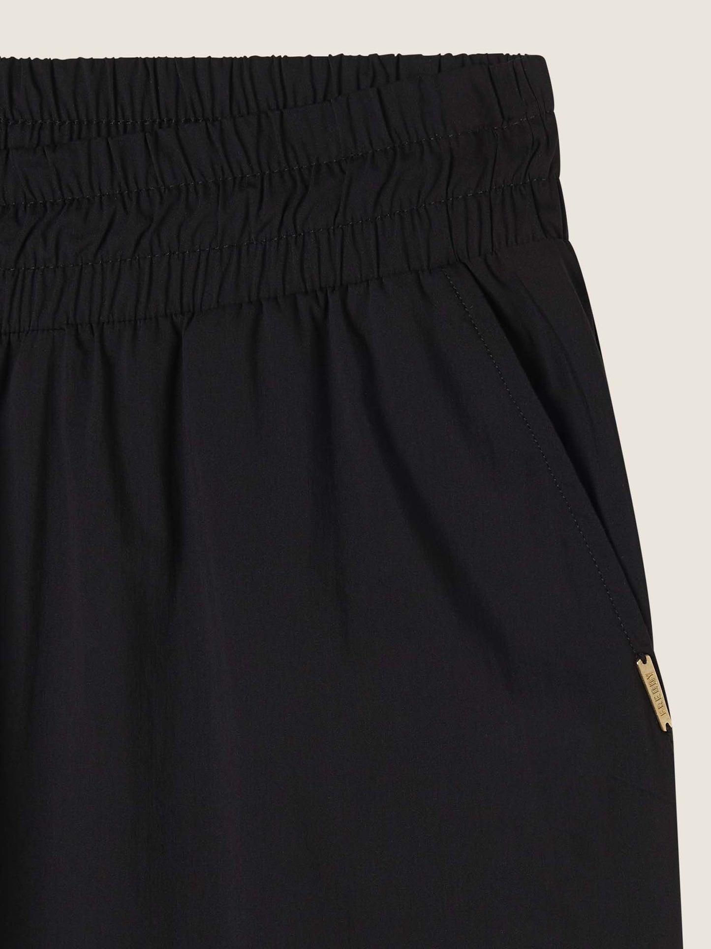PANTALONE IN POPELINE FREDDY DONNA NERO