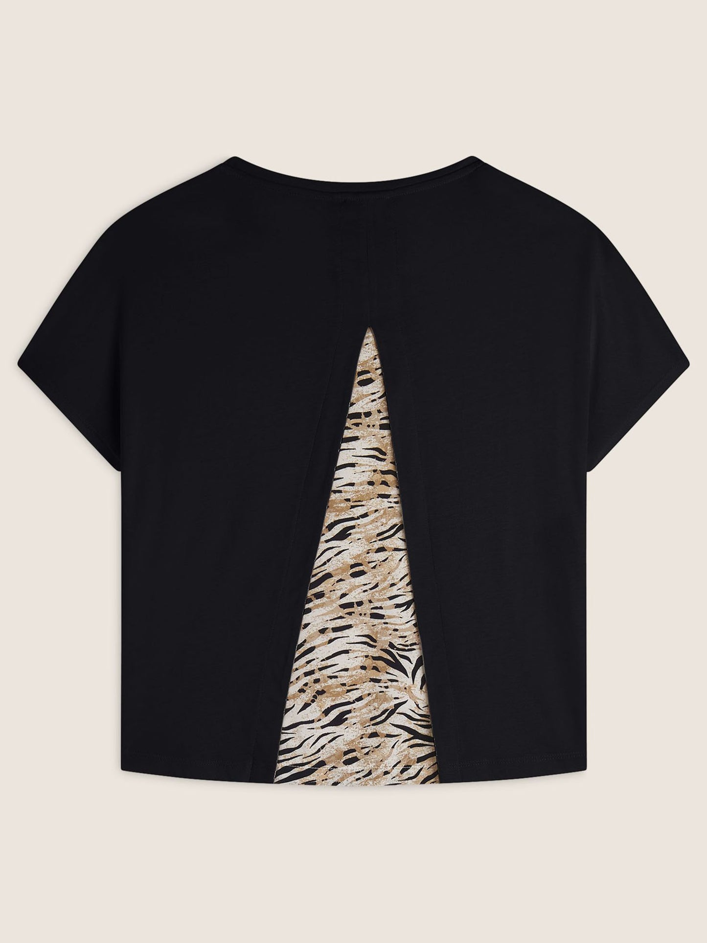 T-SHIRT MANICHE A KIMONO FREDDY DA DONNA NERO-BIANCO
