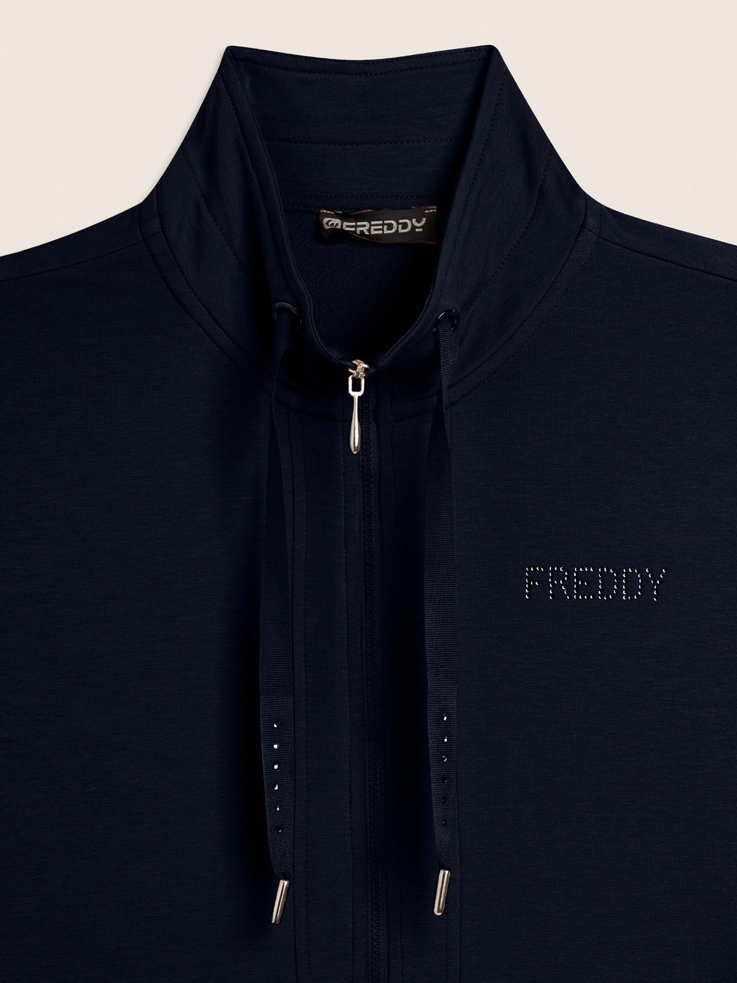 Felpa donna Freddy College Luxe blu per la primavera-estate