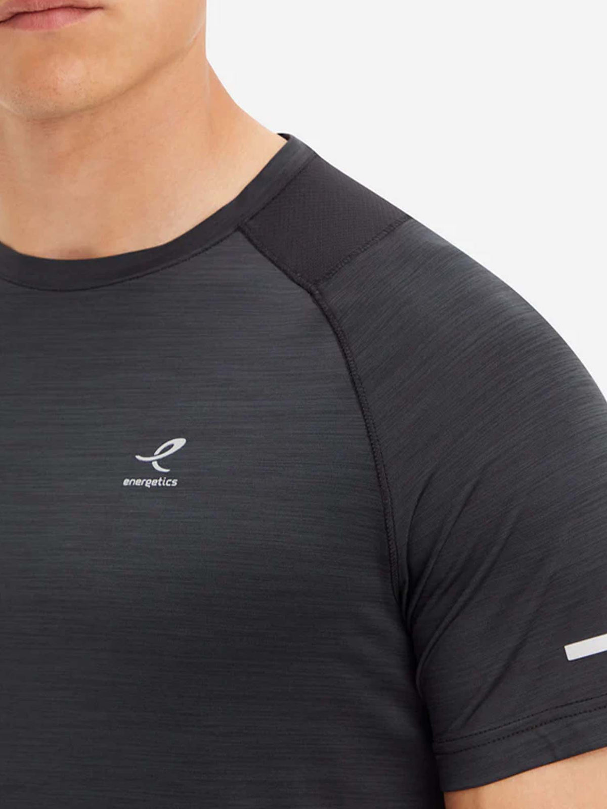Energetics ailo ss t-shirt mm running da uomo nero