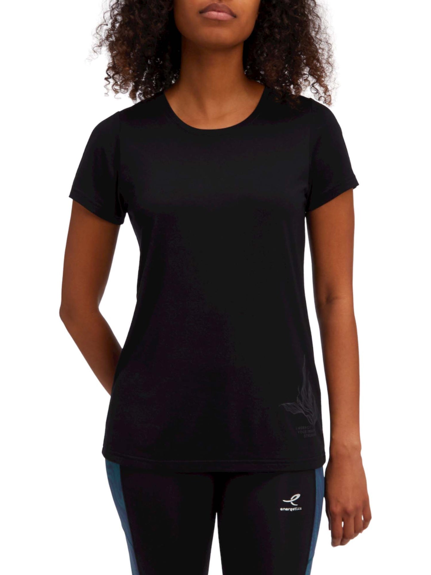 T-SHIRT OGERDINA ENERGETICS DA DONNA NERO