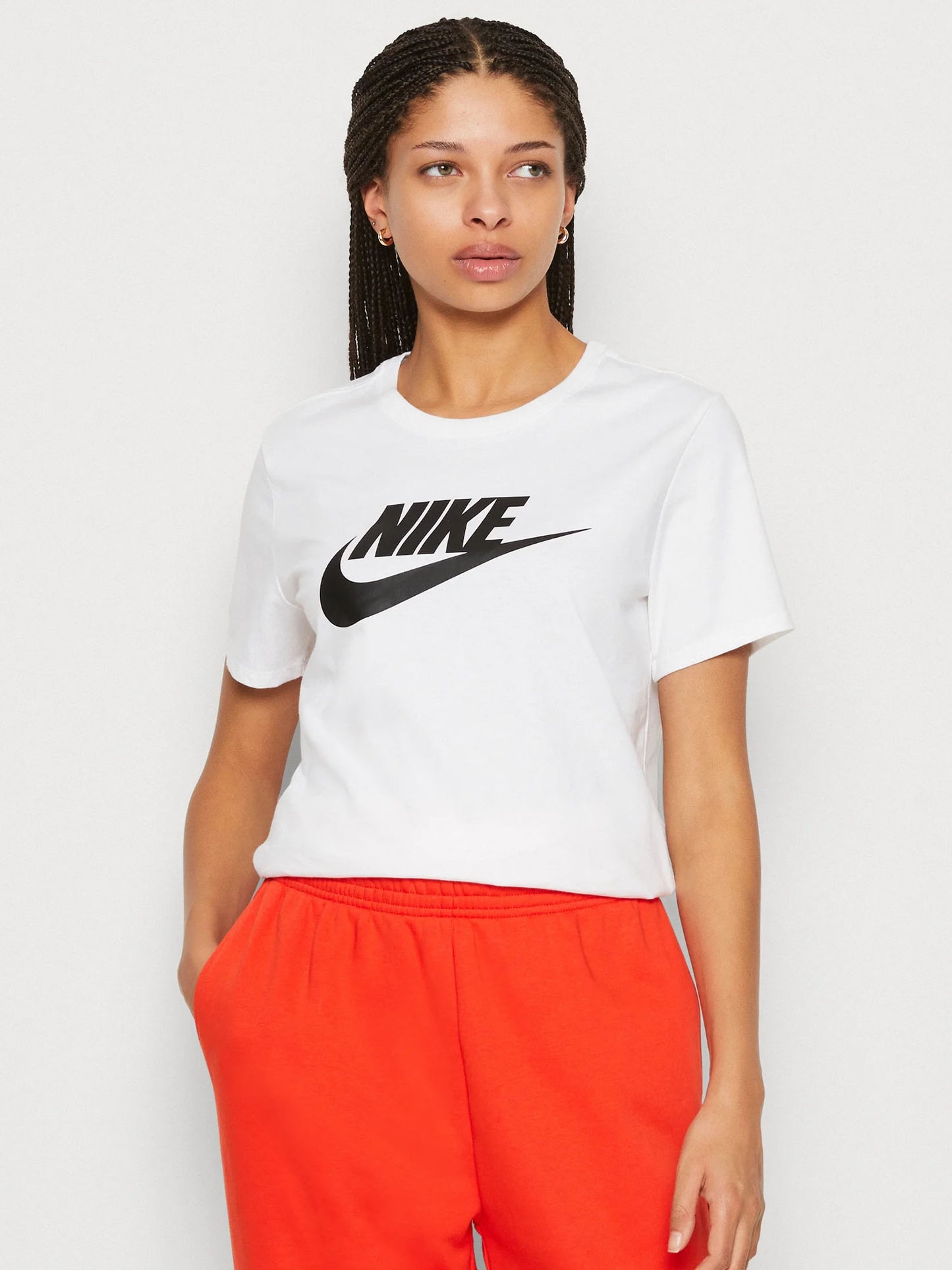 T-SHIRT GIROCOLLO NIKE DA RAGAZZA BIANCO