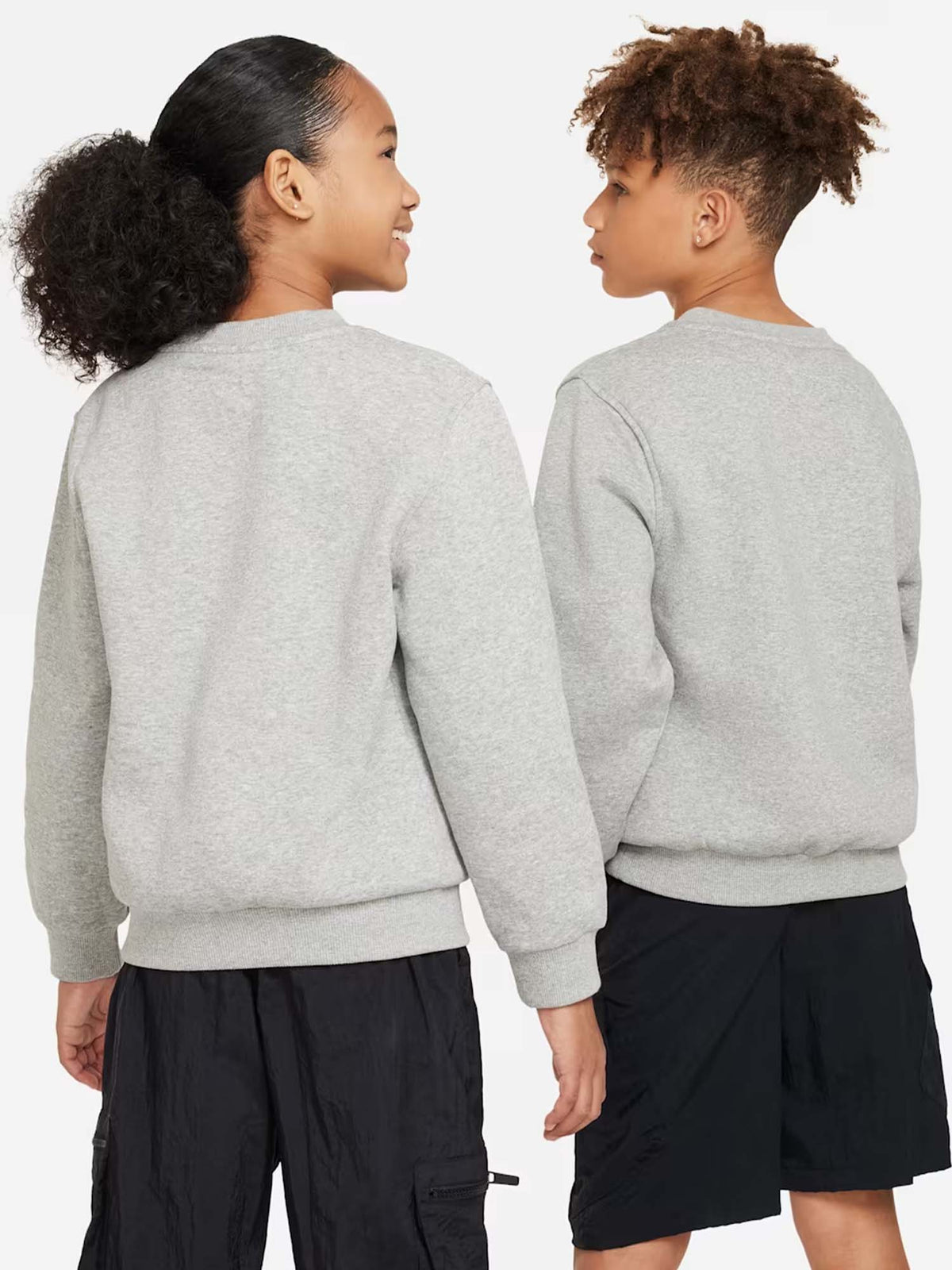 Nike Club Fleece, felpa Unisex bambino grigia