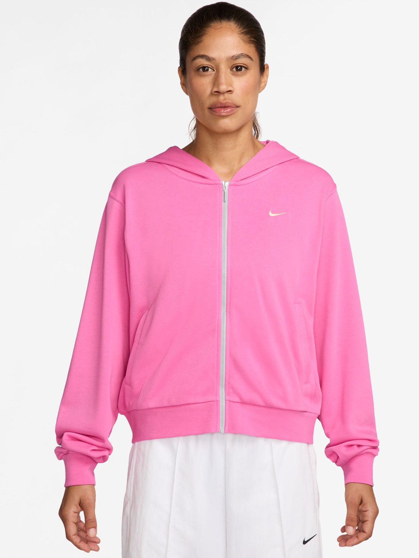 FELPA AMPIA SPORTSWEAR CON CAPPUCCIO NIKE DA DONNA ROSA