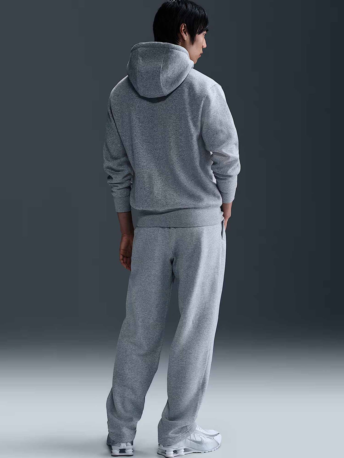 FELPA FULL ZIP CON CAPPUCCIO NIKE DA UOMO GRIGIO