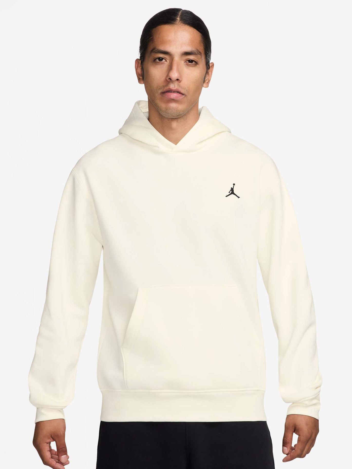 FELPA BASKET BROOKLIN CON CAPPUCCIO JORDAN DA UOMO PANNA