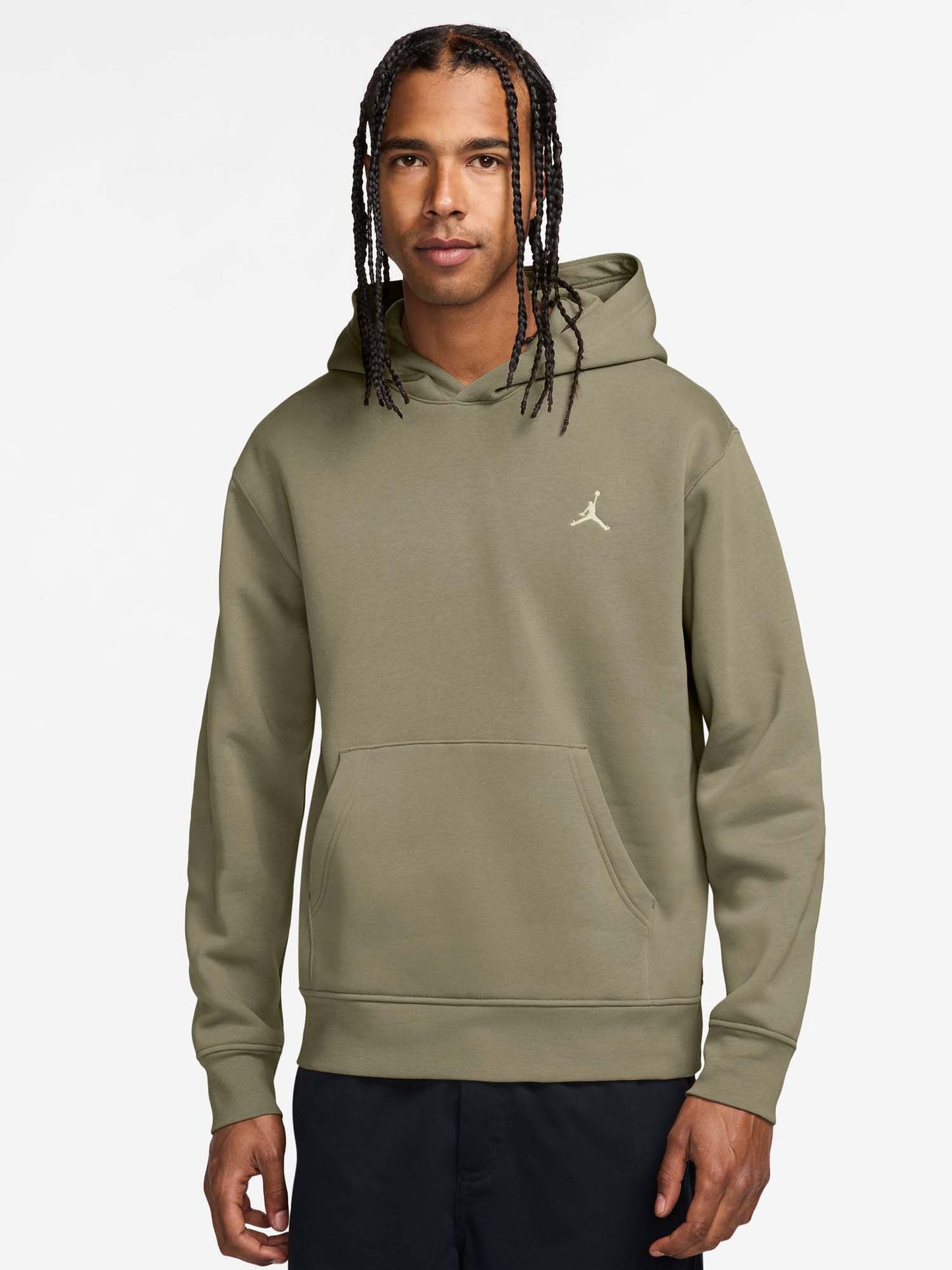 FELPA BASKET BROOKLIN CON CAPPUCCIO JORDAN DA UOMO SALVIA