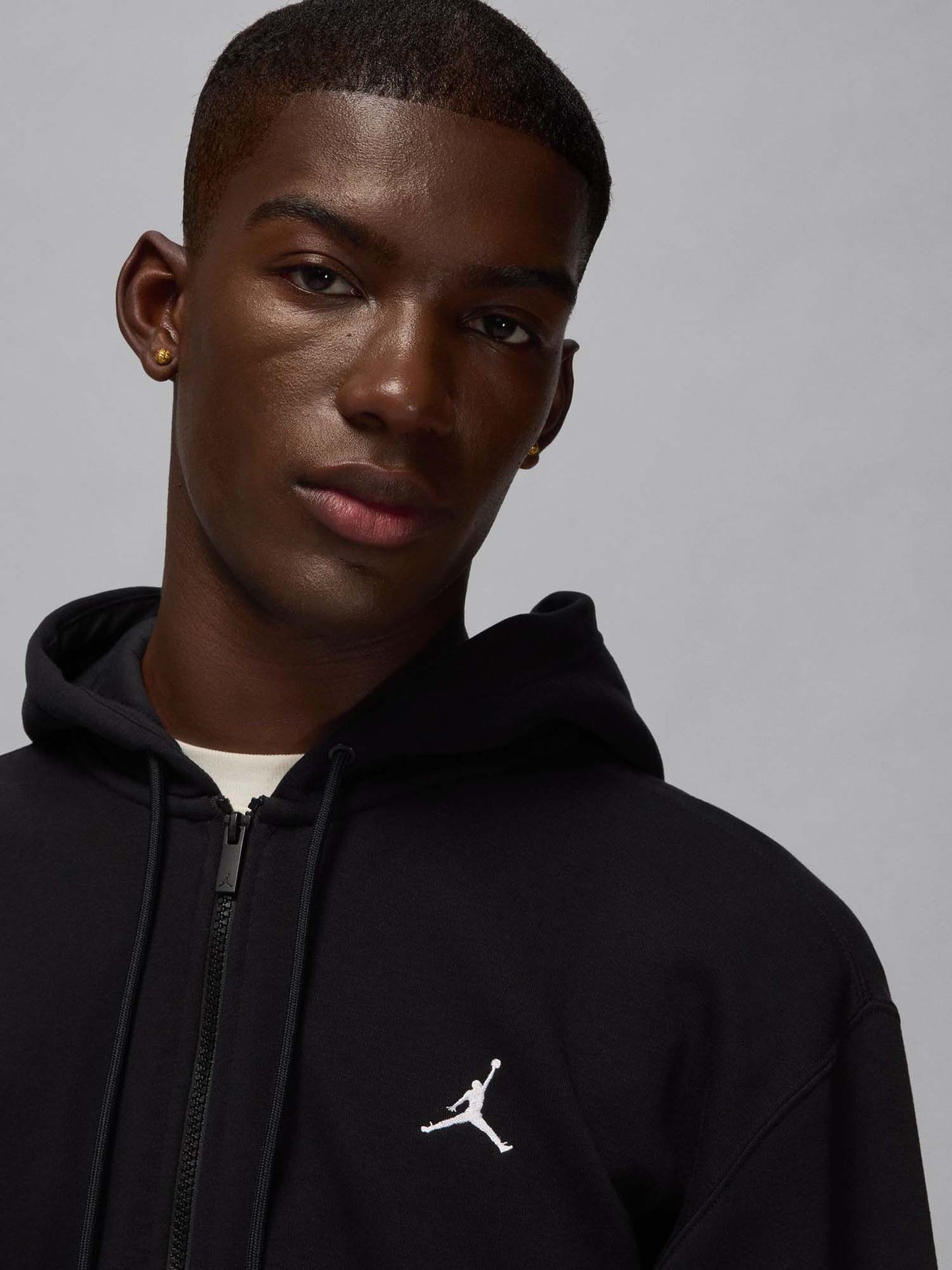 FELPA FULL ZIP BROOKLYN JORDAN DA UOMO NERO