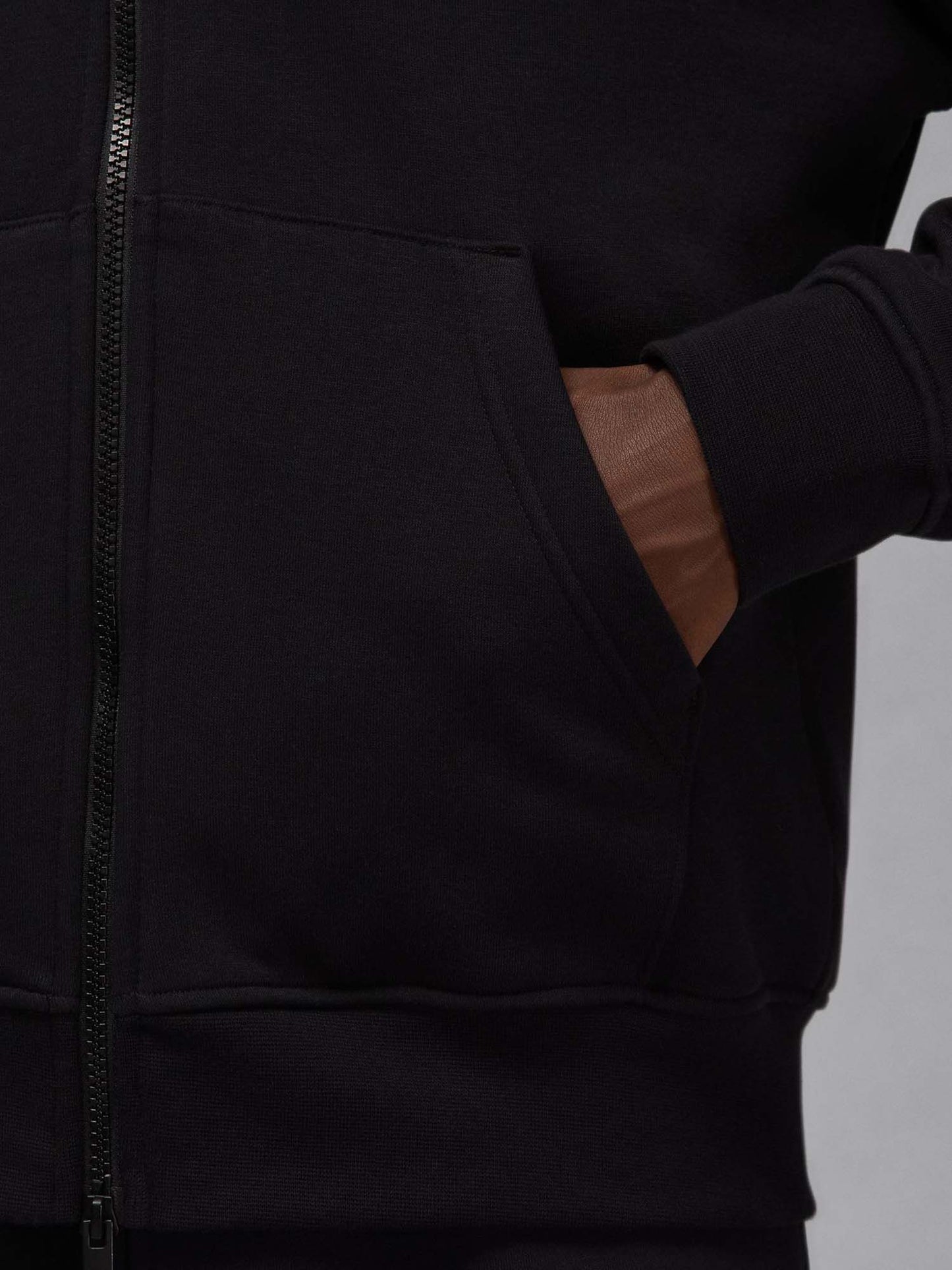 FELPA FULL ZIP BROOKLYN JORDAN DA UOMO NERO