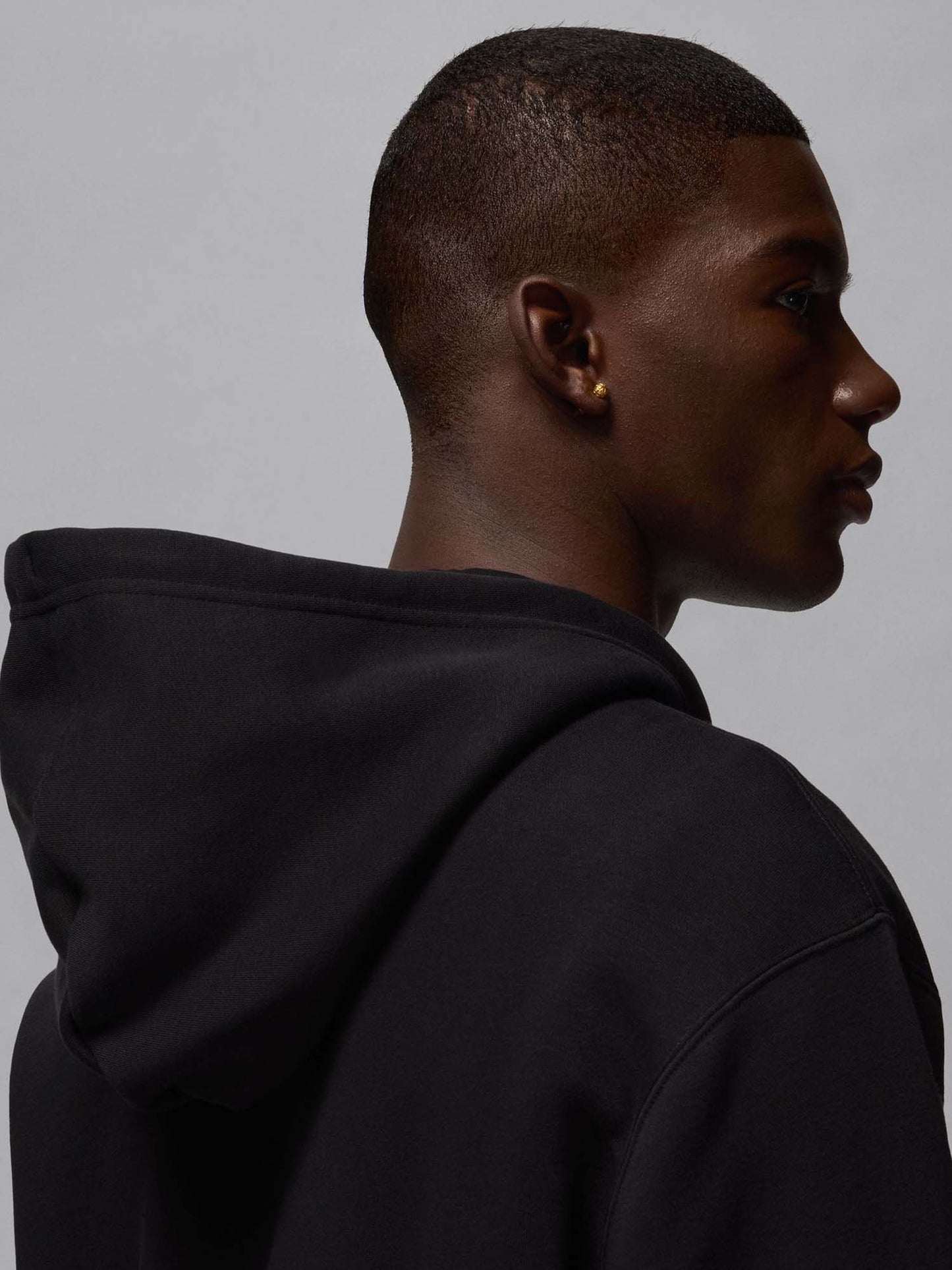 FELPA FULL ZIP BROOKLYN JORDAN DA UOMO NERO