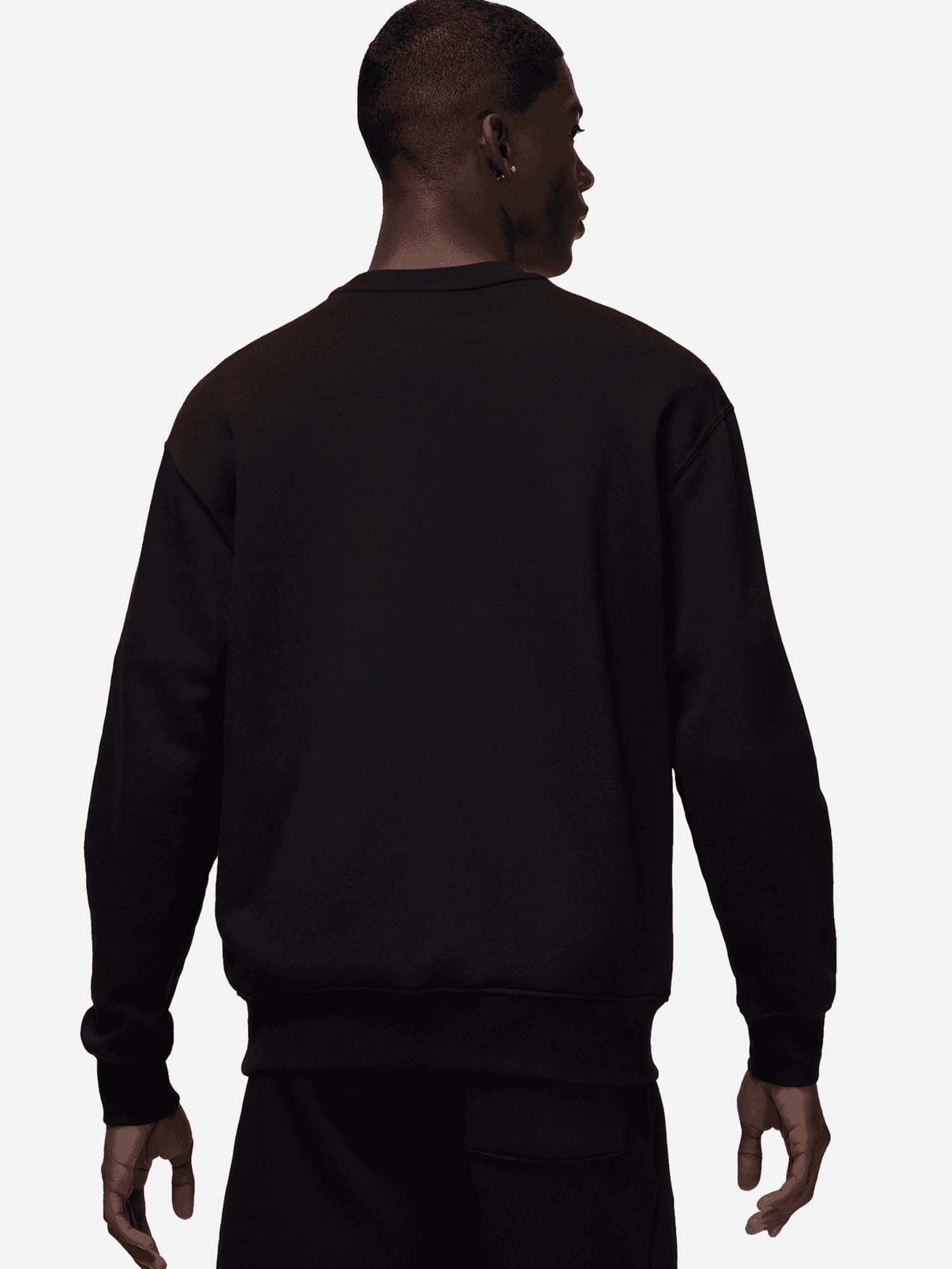 FELPA GIROCOLLO BROOKLYN JORDAN DA UOMO NERO