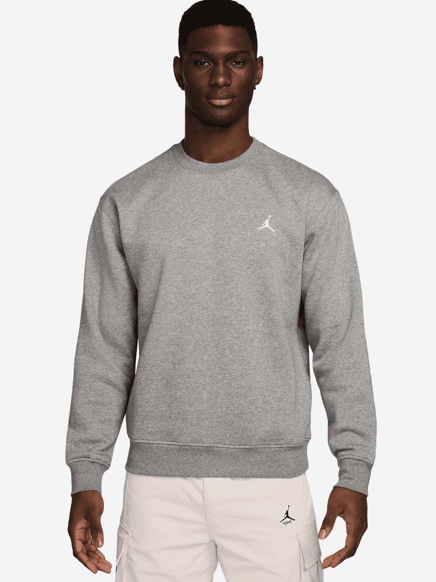 FELPA GIROCOLLO BROOKLYN JORDAN DA UOMO GRIGIO