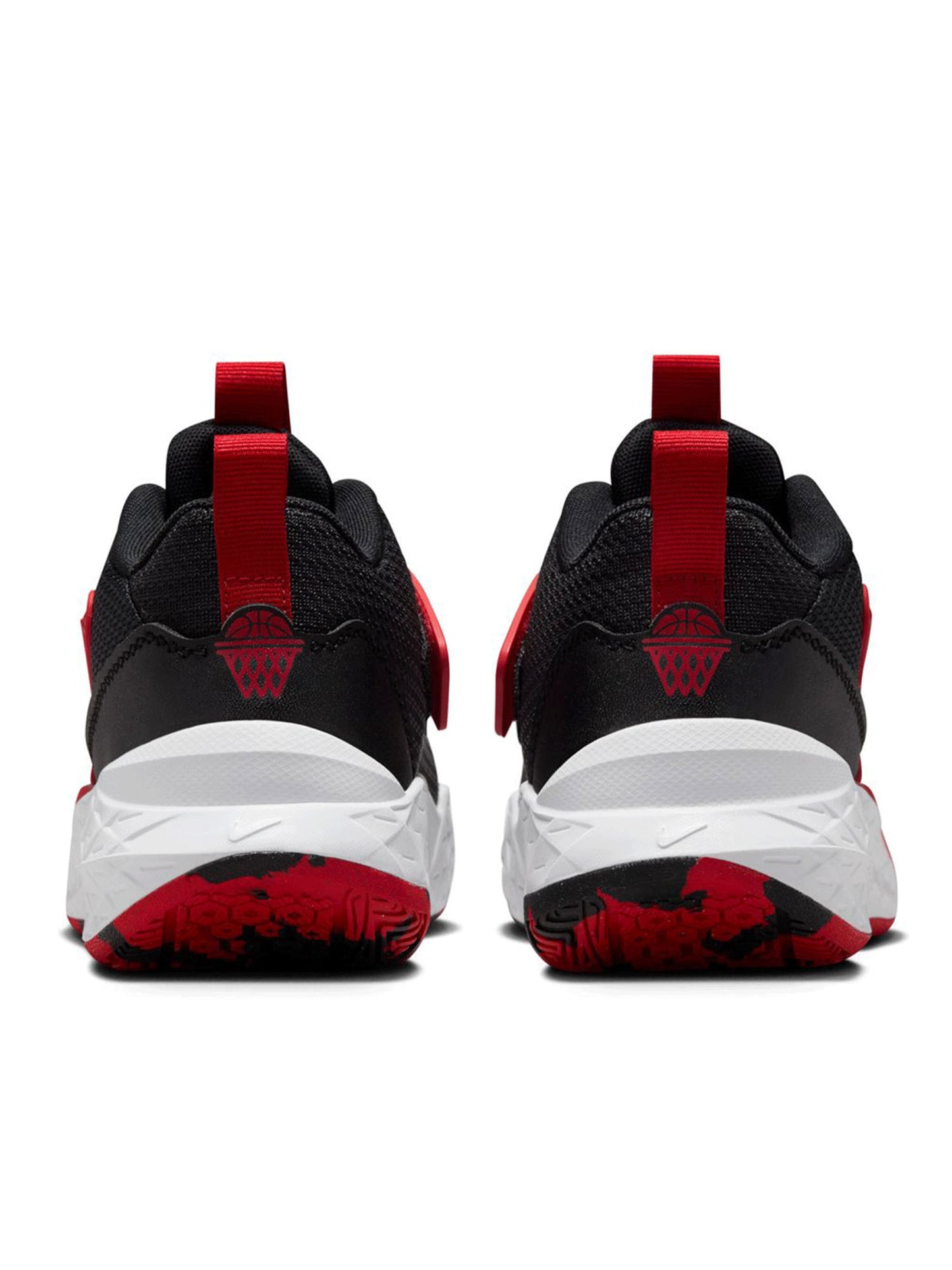 SCARPA BASKET TEAM HUSTLE D NIKE DA BAMBINO NERO ROSSO