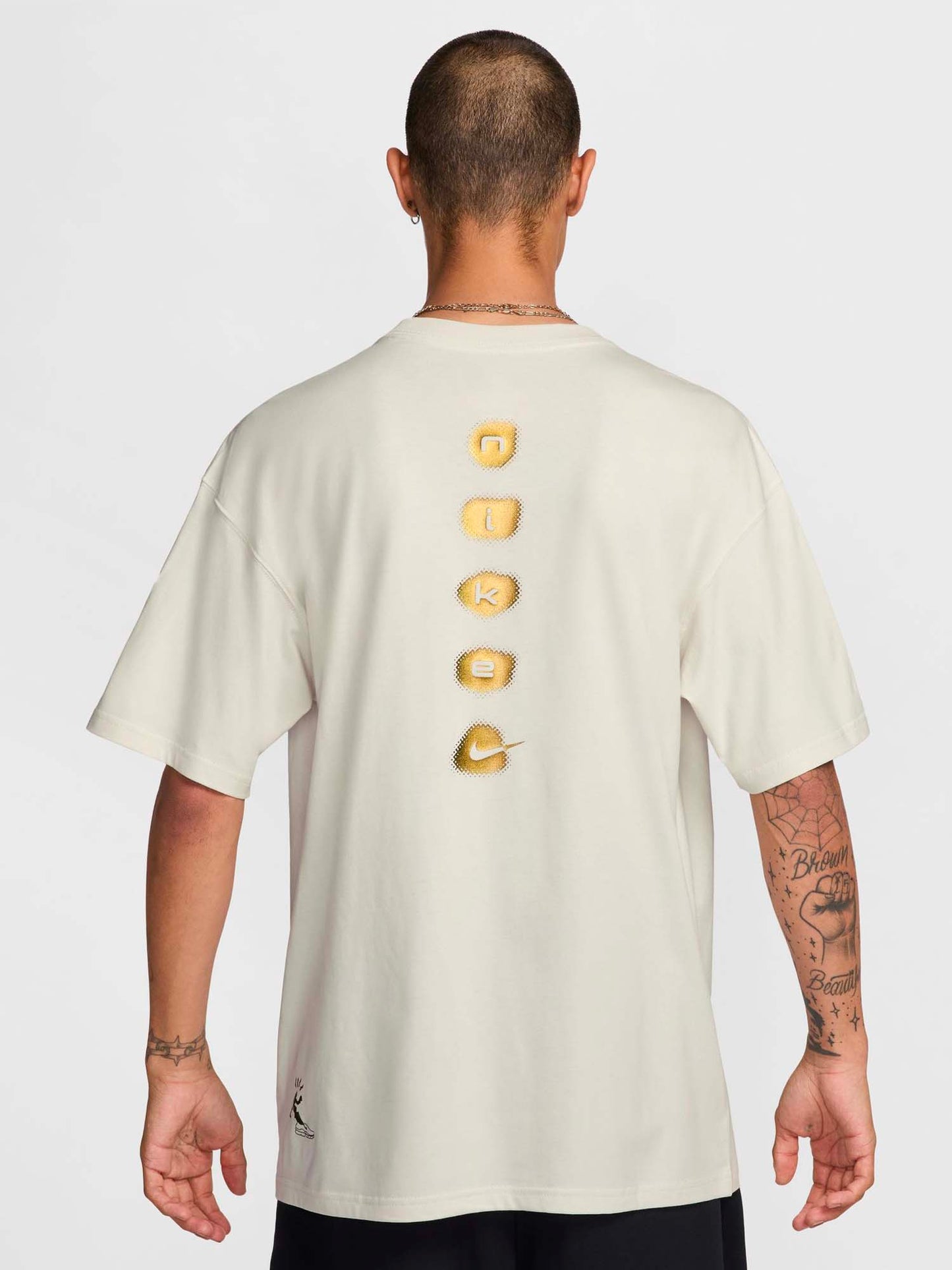 T-SHIRT SPORTSWEAR CON LOGO NIKE DA UOMO BEIGE