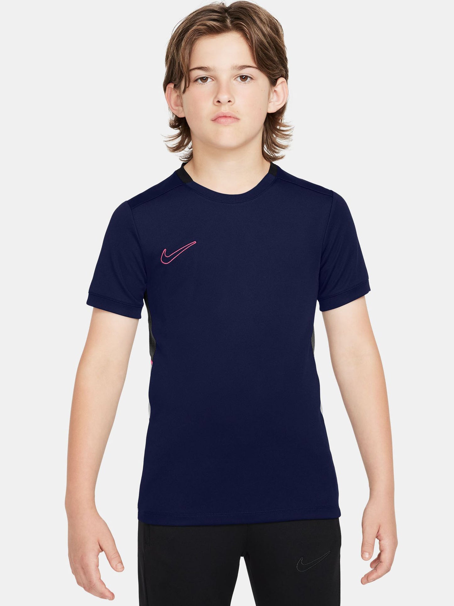 Nike Academy, t-shirt maniche corte unisex bambino blu per training