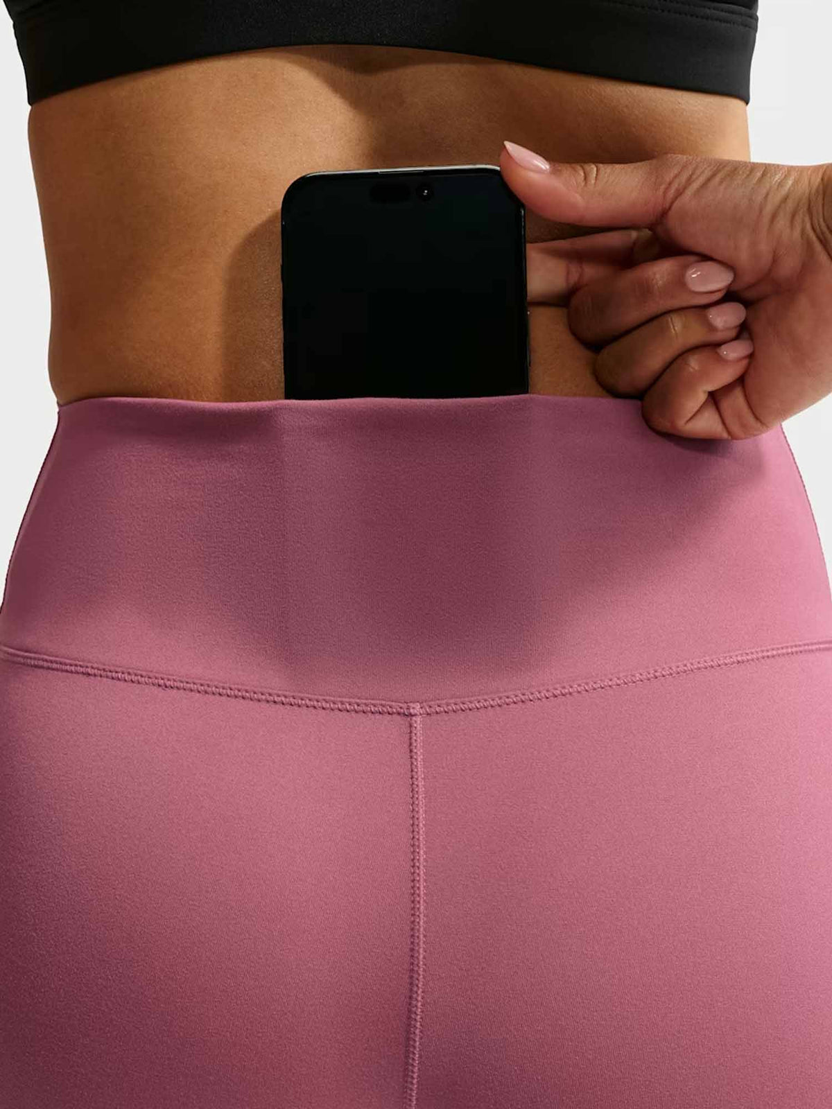 Nike one seamless leggings training da donna rosa antico