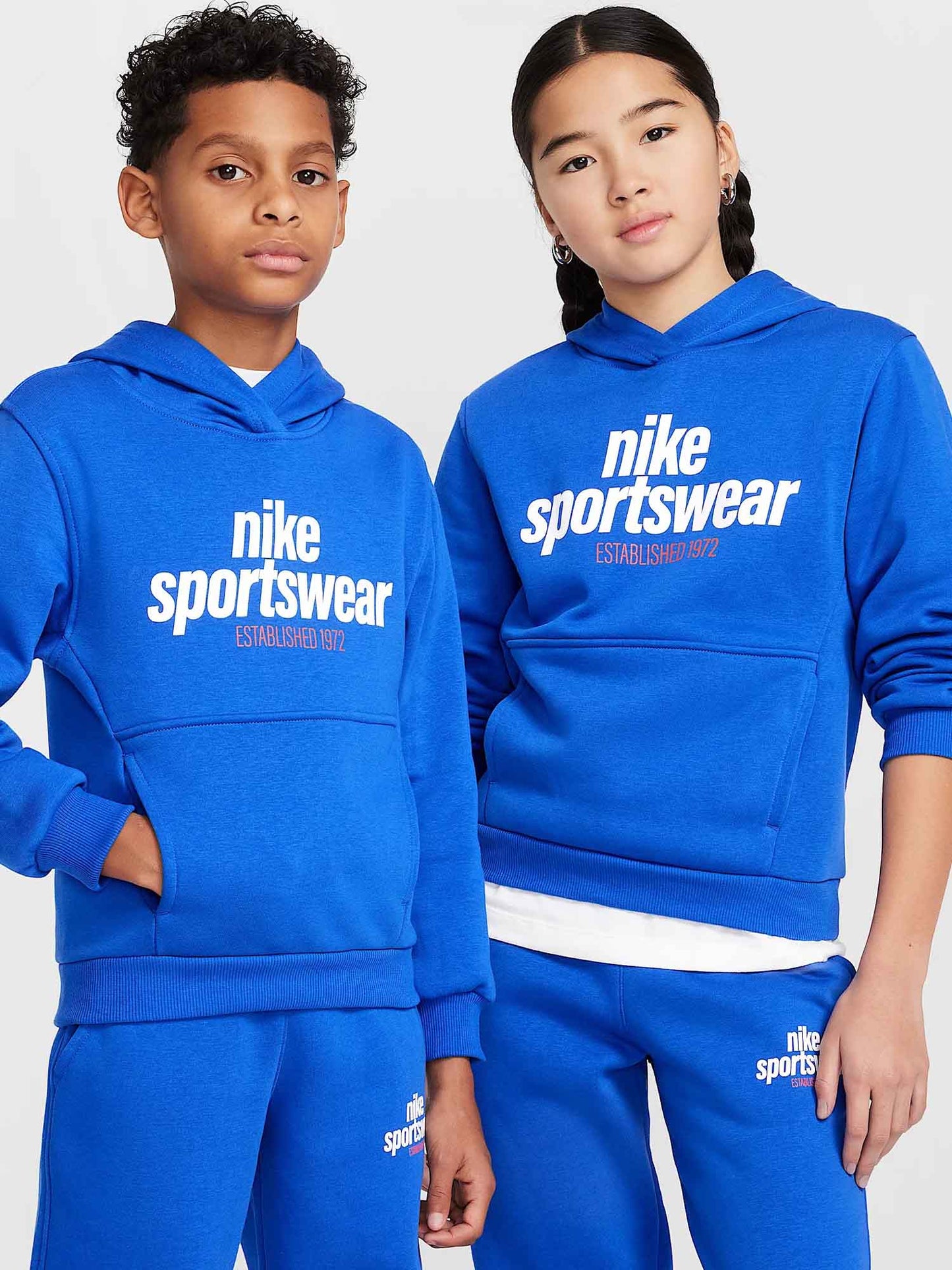 FELPA CON TASCA A MARSUPIO NIKE DA BAMBINO ROYAL