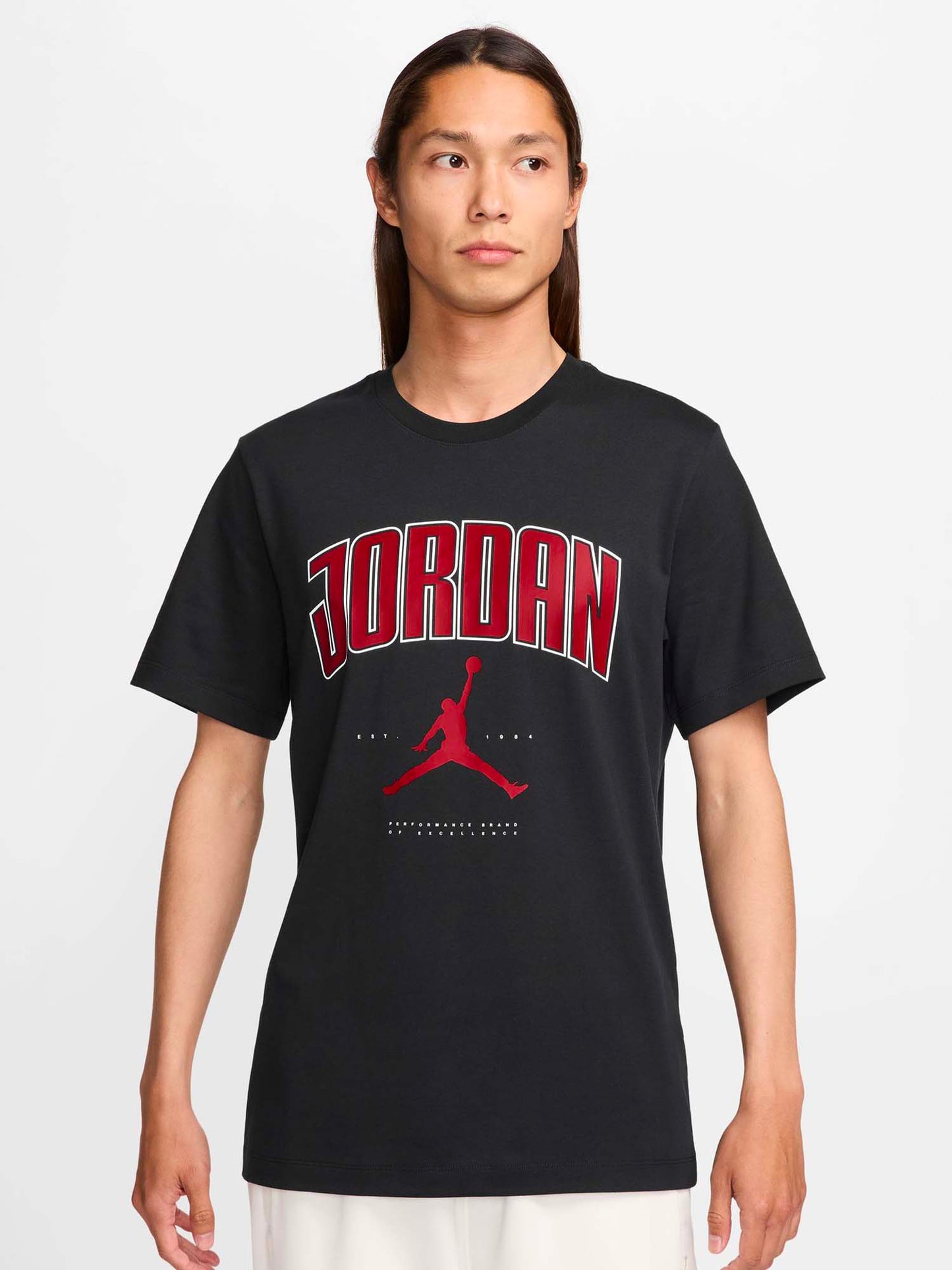 T-SHIRT MAXI LOGO JORDAN DA UOMO NERO