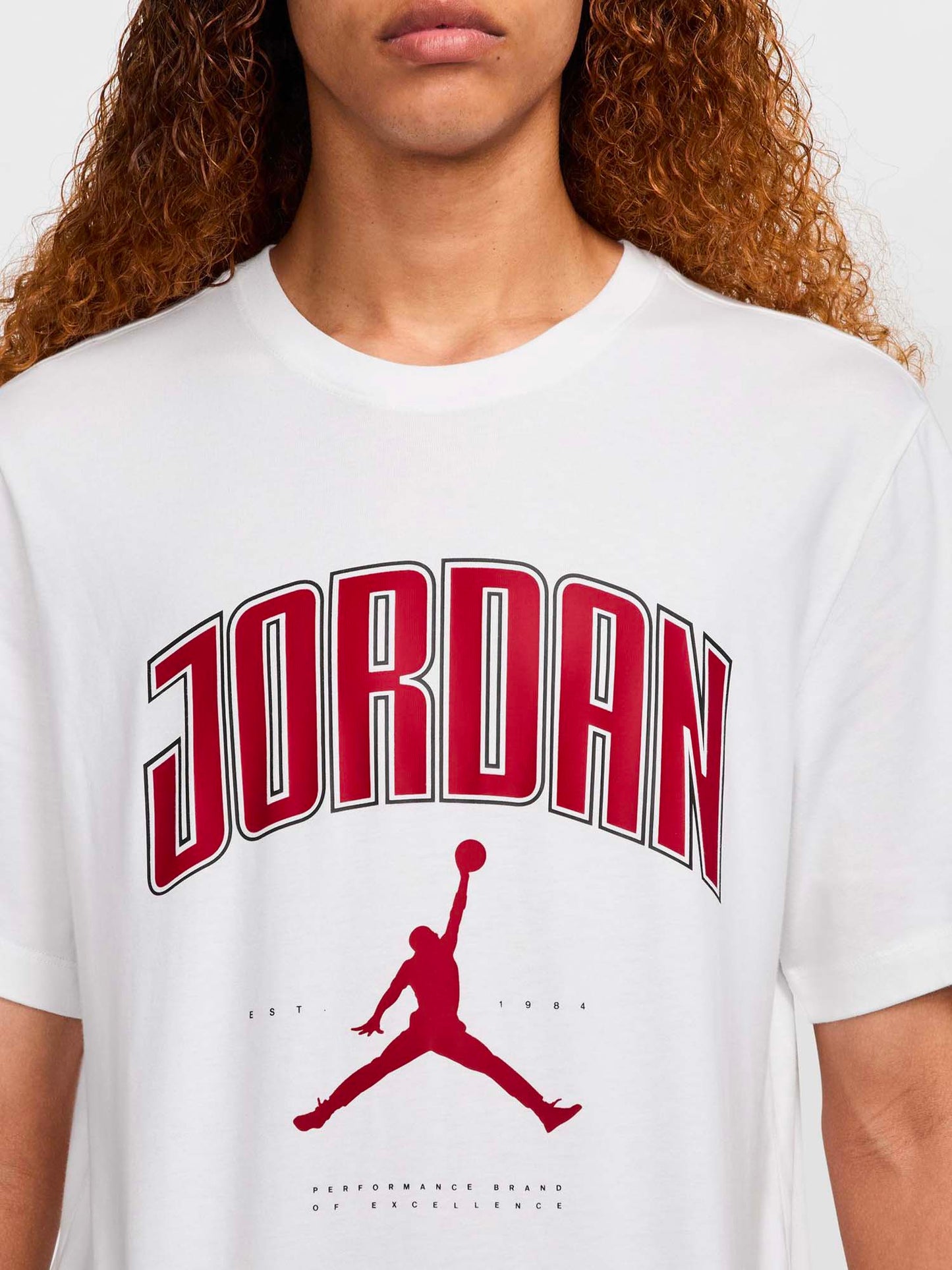 T-SHIRT MAXI LOGO JORDAN DA UOMO BIANCO