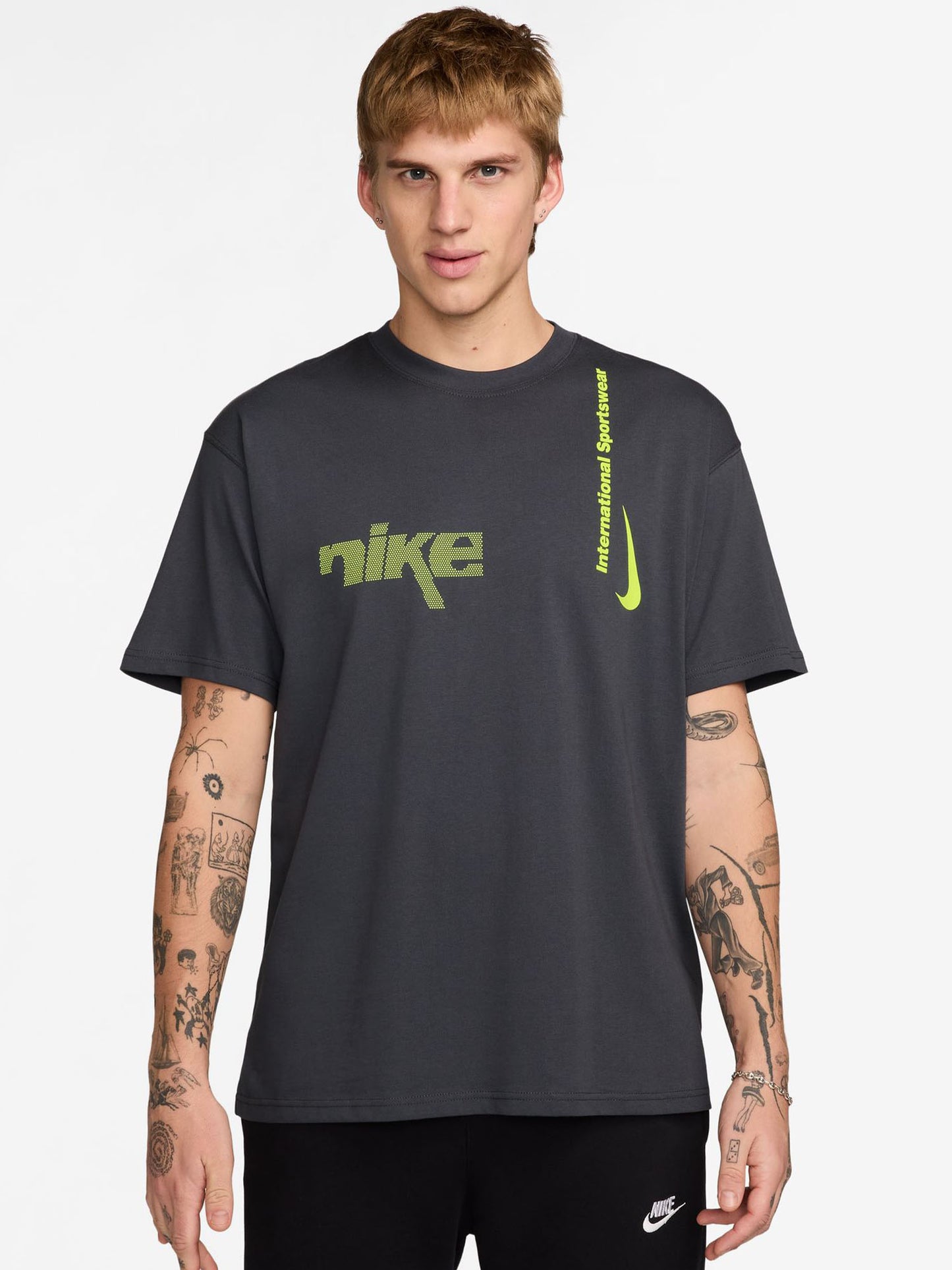 T-SHIRT M90 SWOOSH NIKE DA UOMO GRIGIO