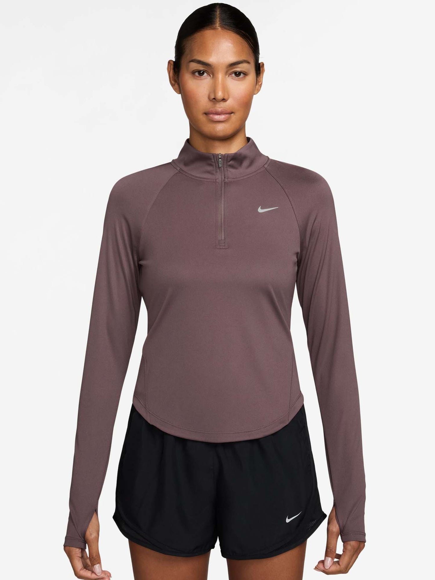 Nike Tempo Swoosh, t-shirt maniche corte da donna viola