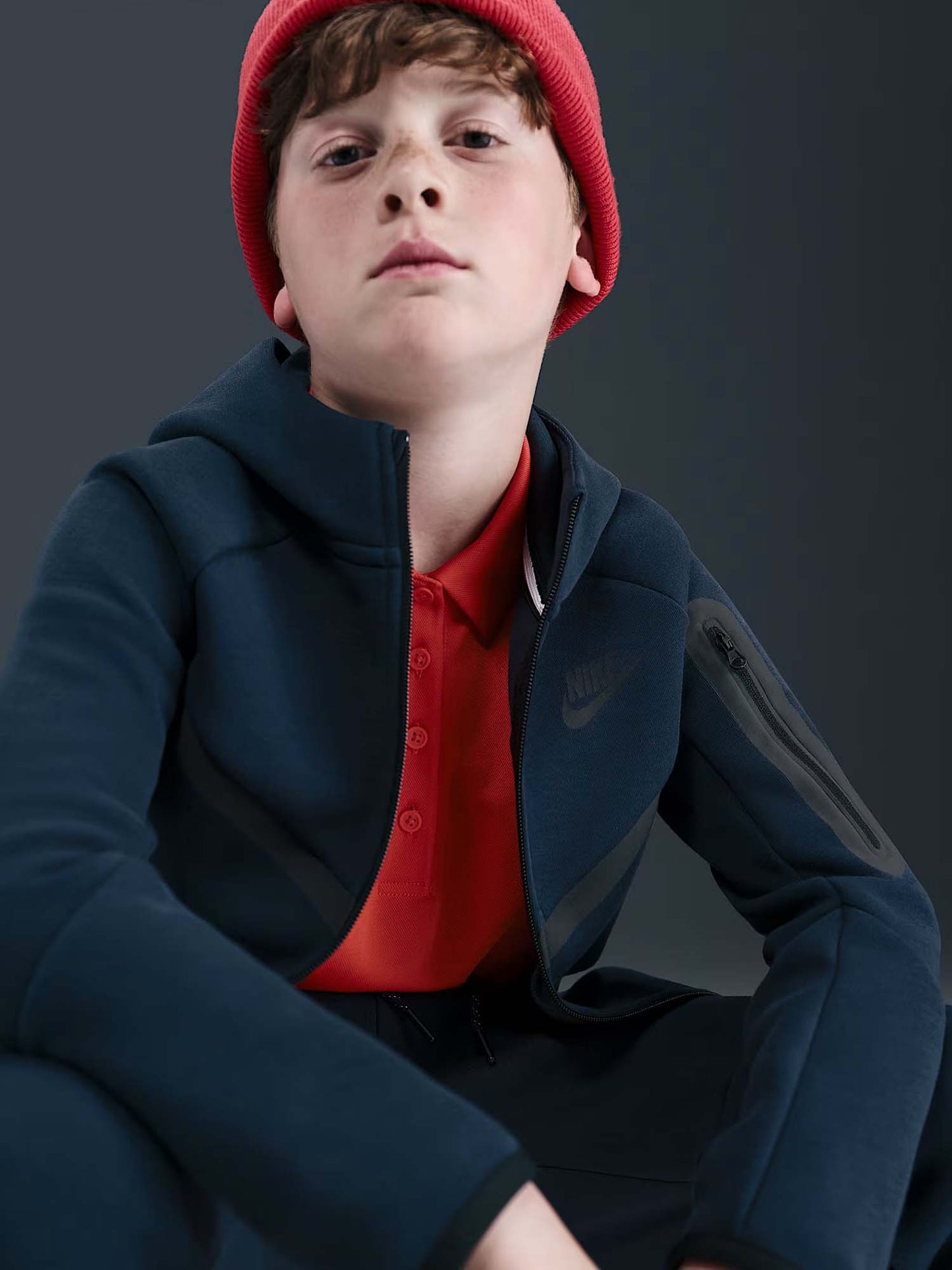 FELPA TECH NIKE JUNIOR DA BAMBINO BLU