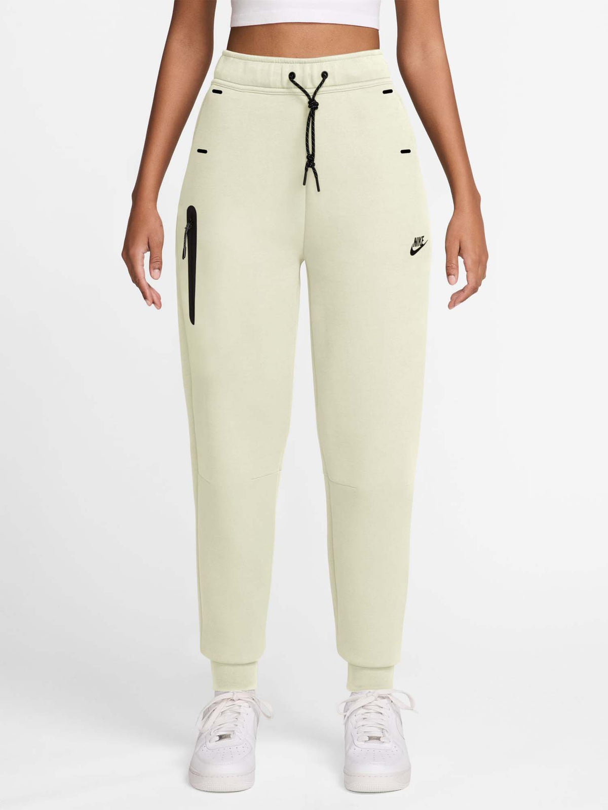 Nike pantalone tech da donna panna