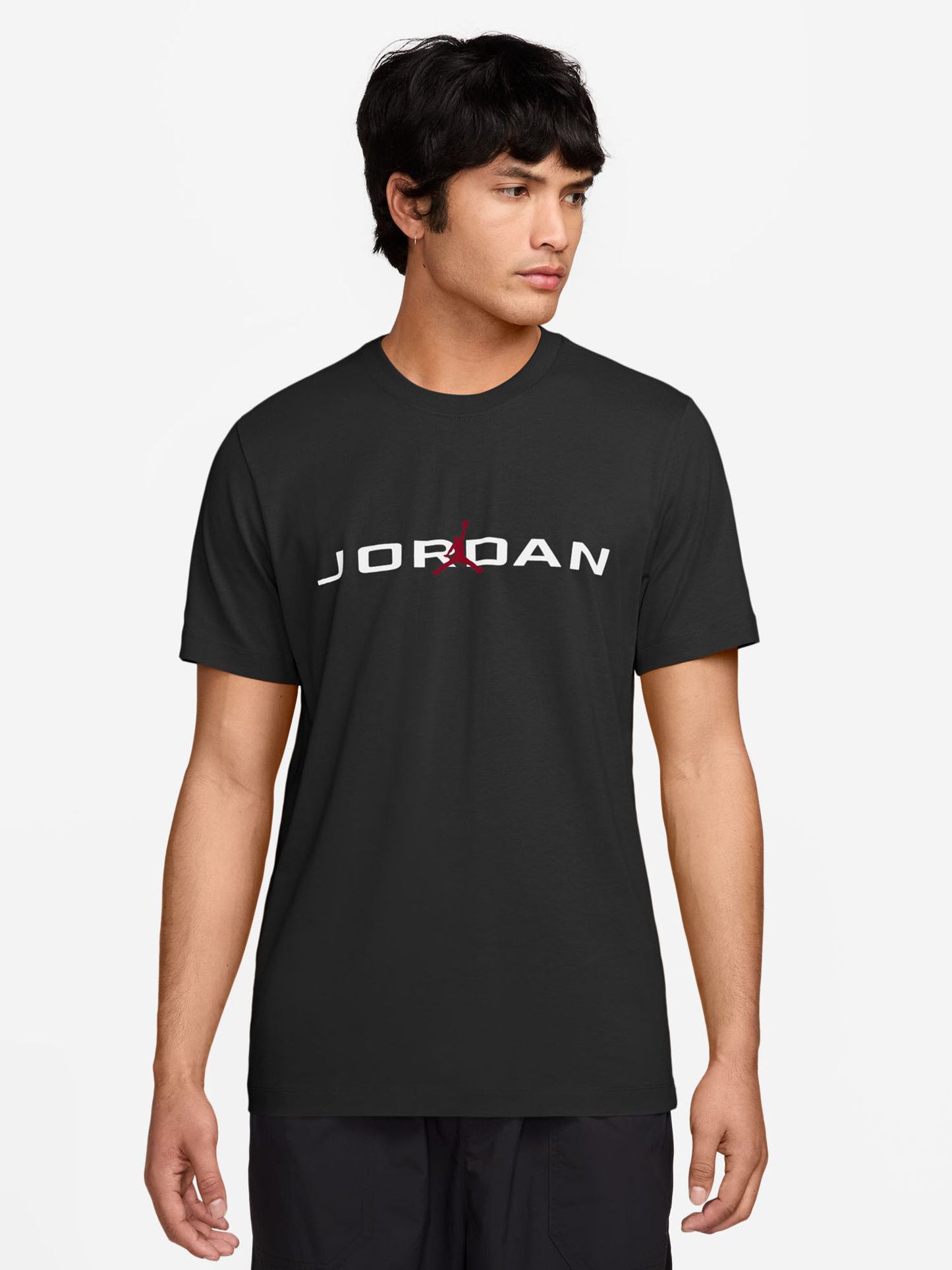 T-SHIRT GIROCOLLO JORDAN AIR DA UOMO NERO