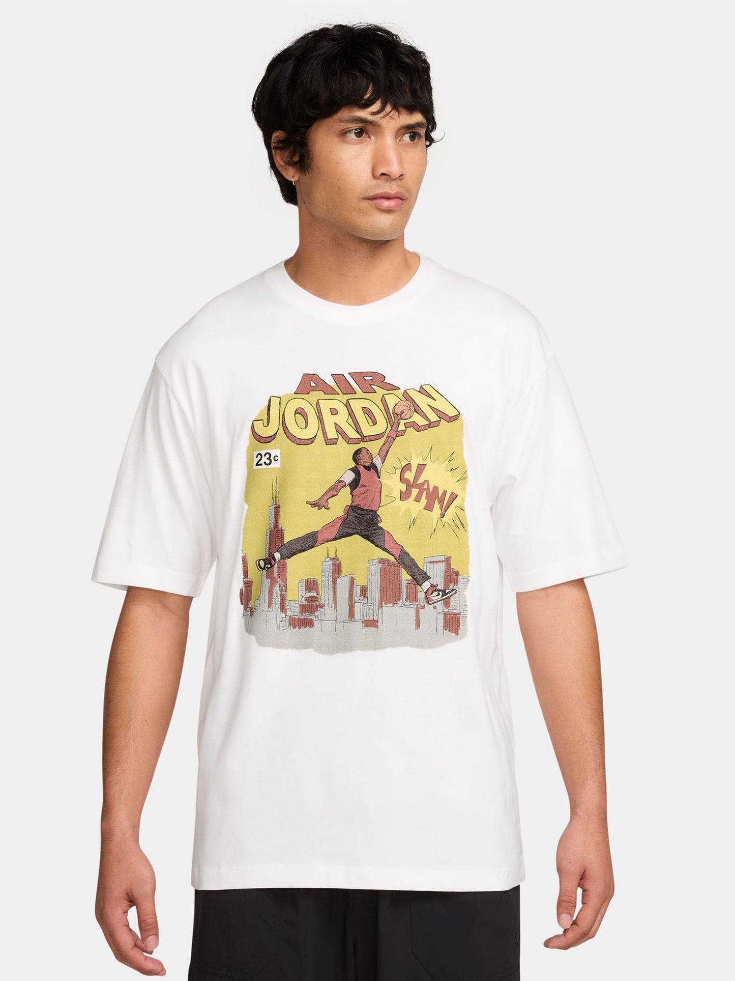 T-SHIRT COMIC JORDAN DA UOMO BIANCO