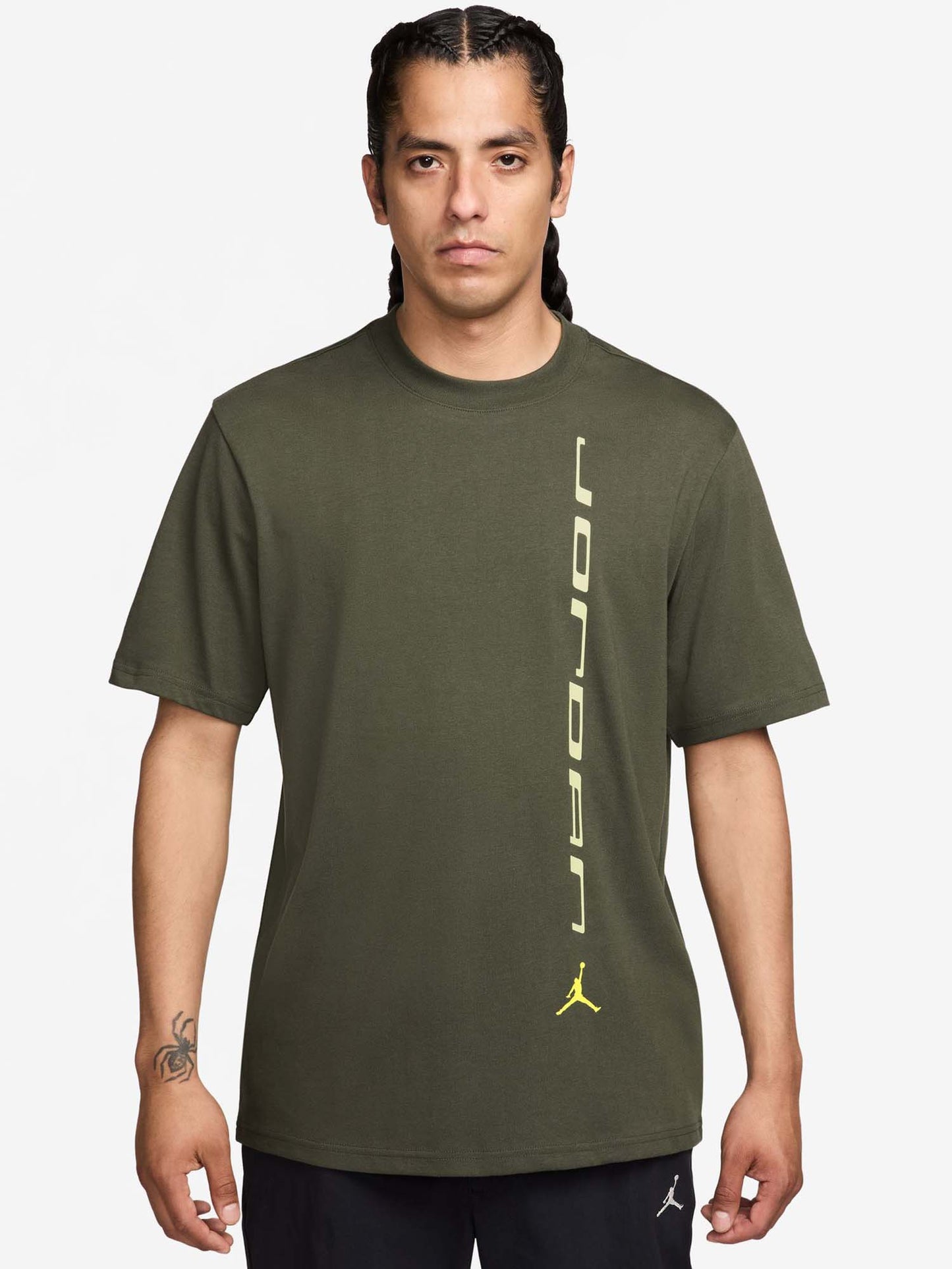 Nike Jordan Sport, t-shirt basket a maniche corte per uomo in verde