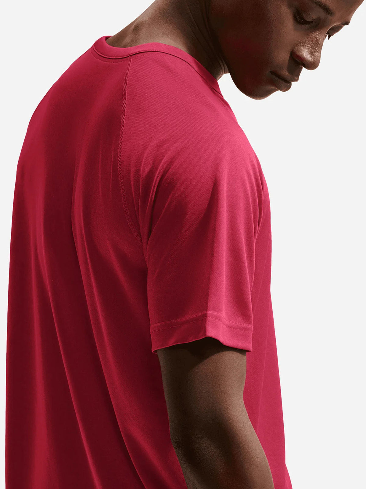 Nike df hyverse ss t-shirt mm training da uomo bordeaux