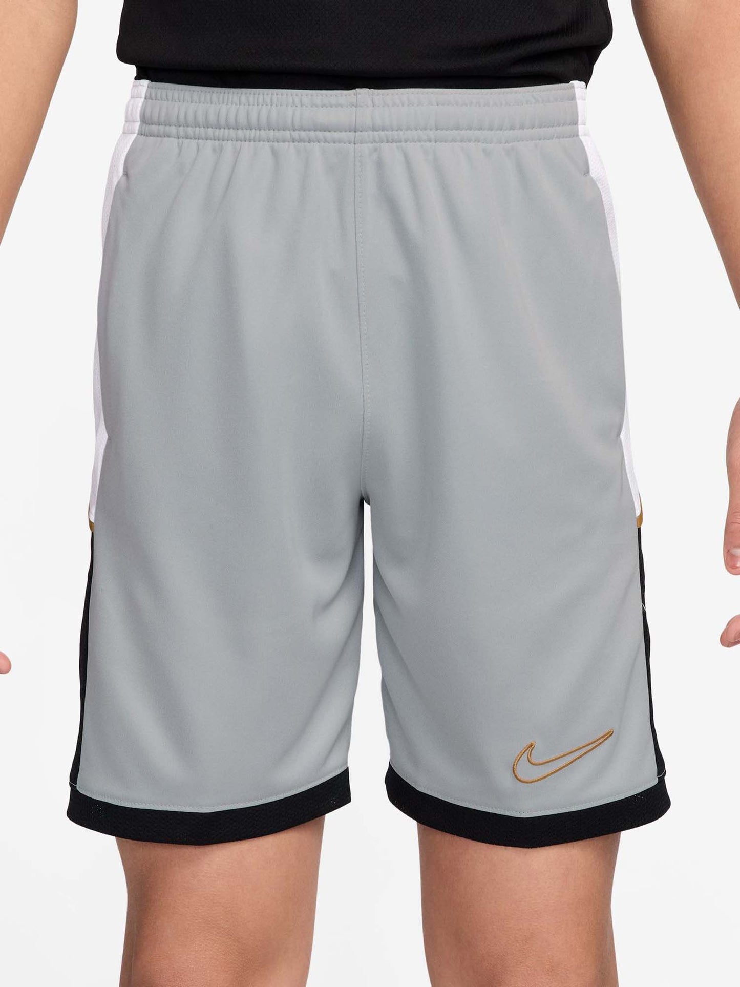 Shorts Nike Academy grigi da unisex bambino per attività sportive