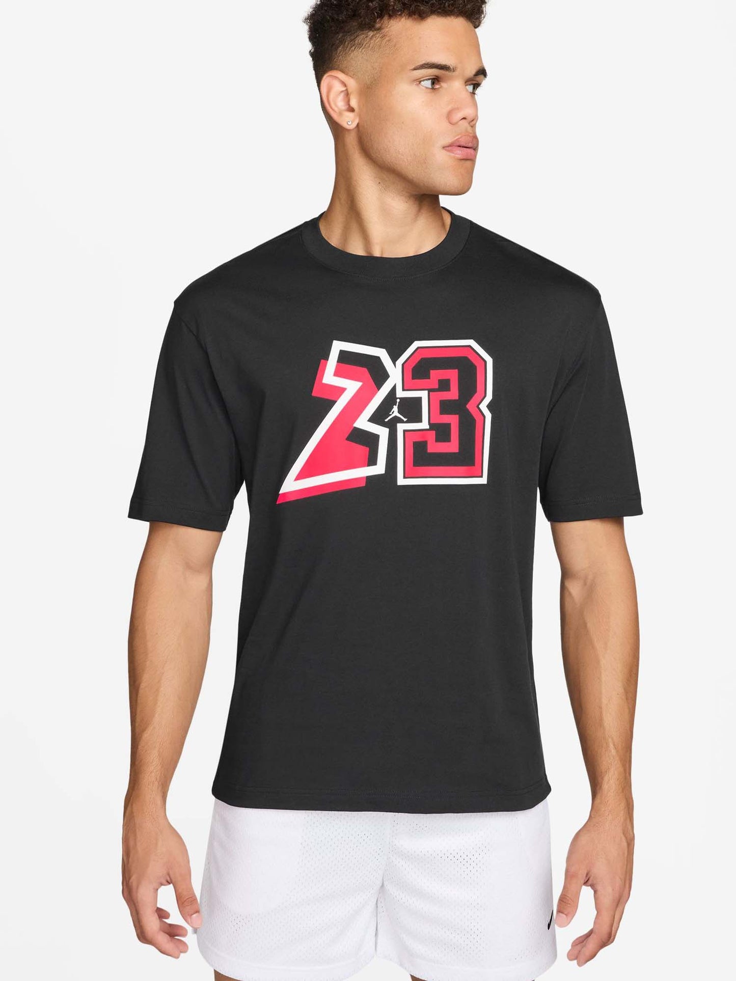 Jordan, t-shirt maniche corte da uomo nera con logo grafico