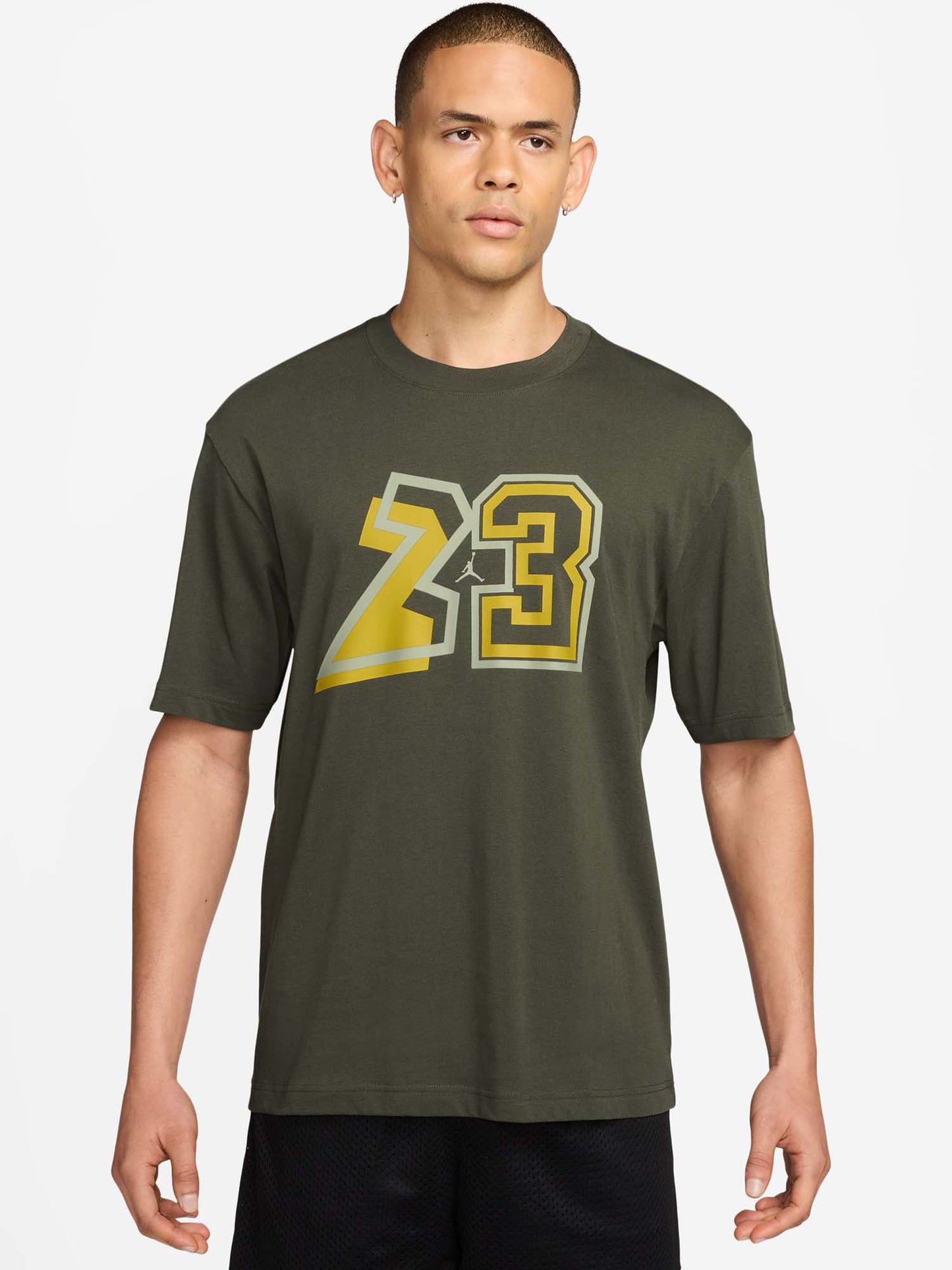 Nike Jordan t-shirt maniche corte da Uomo verde con stampa logo