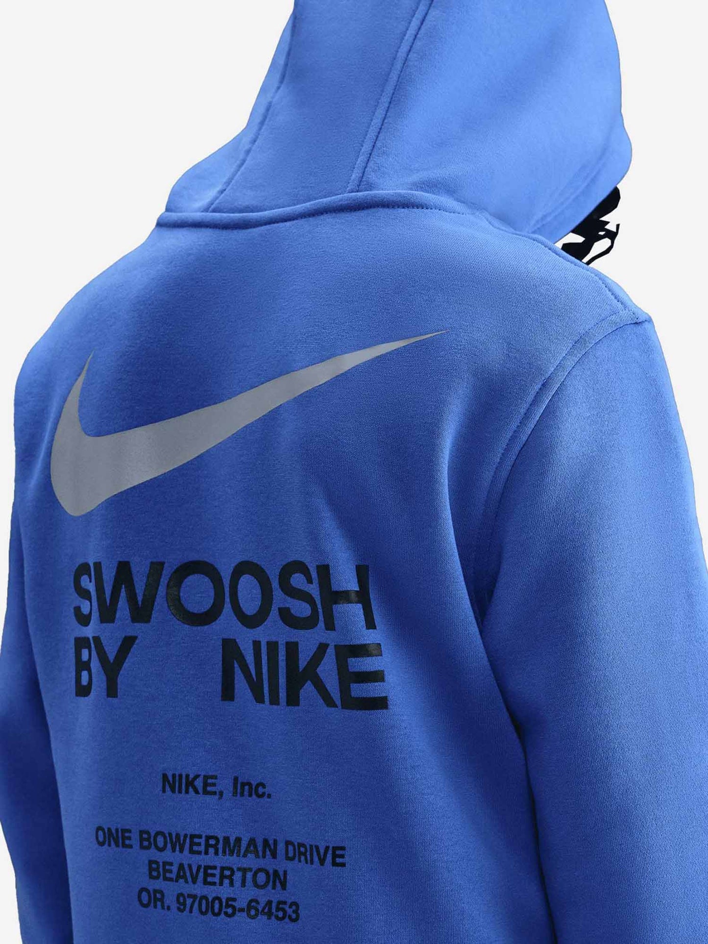 FELPA CON CAPPUCCIO NIKE DA BAMBINO AZZURRO