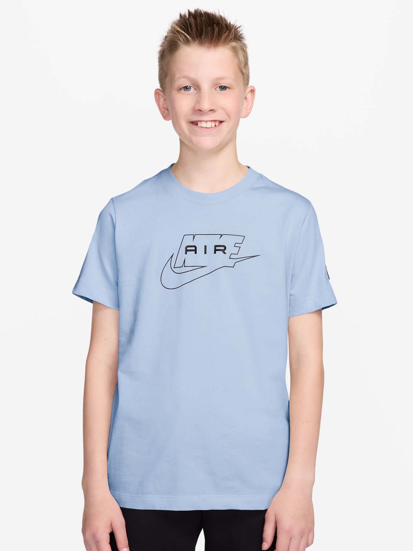 T-shirt Nike Sportswear azzurra per bambino e bambina