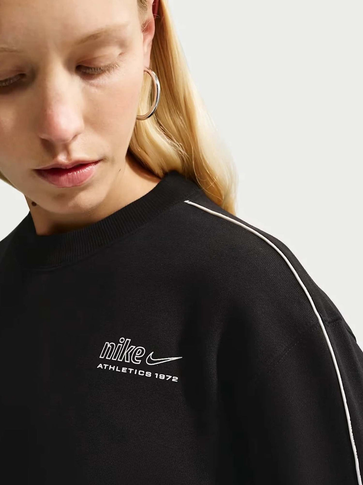 Nike Studio Fleece, felpa da donna nera