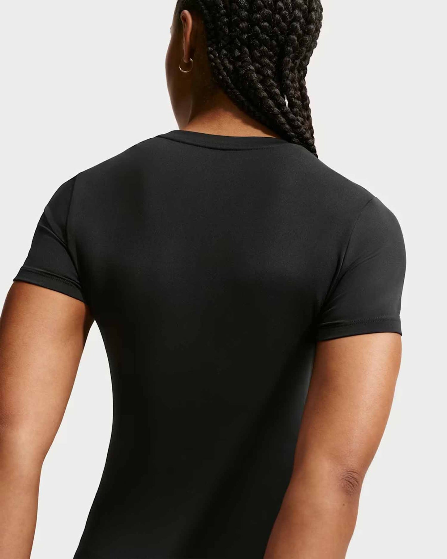 Nike One Fitted, t-shirt da donna nera
