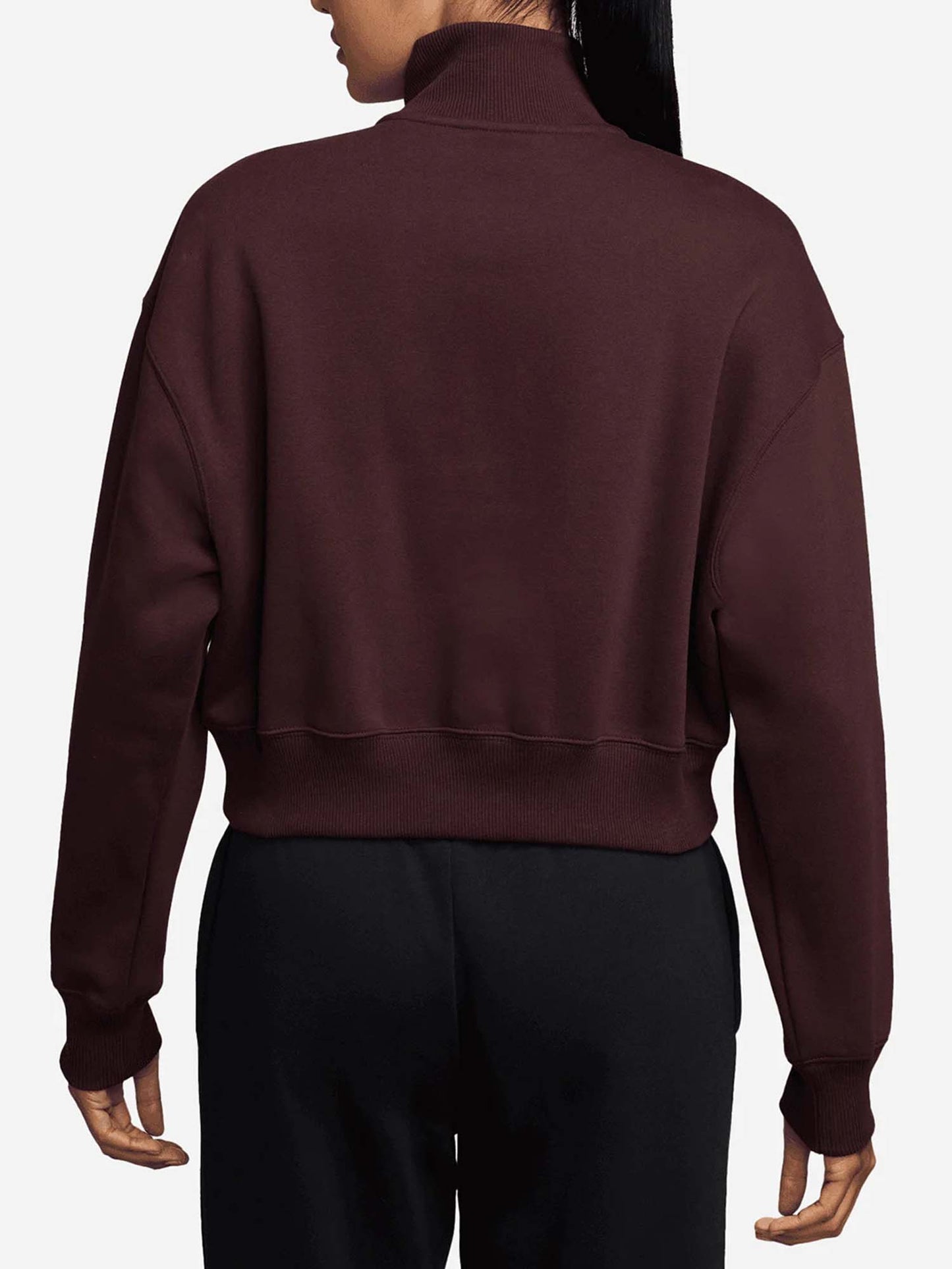 FELPA 1/2 ZIP NIKE DA DONNA BORDEAUX