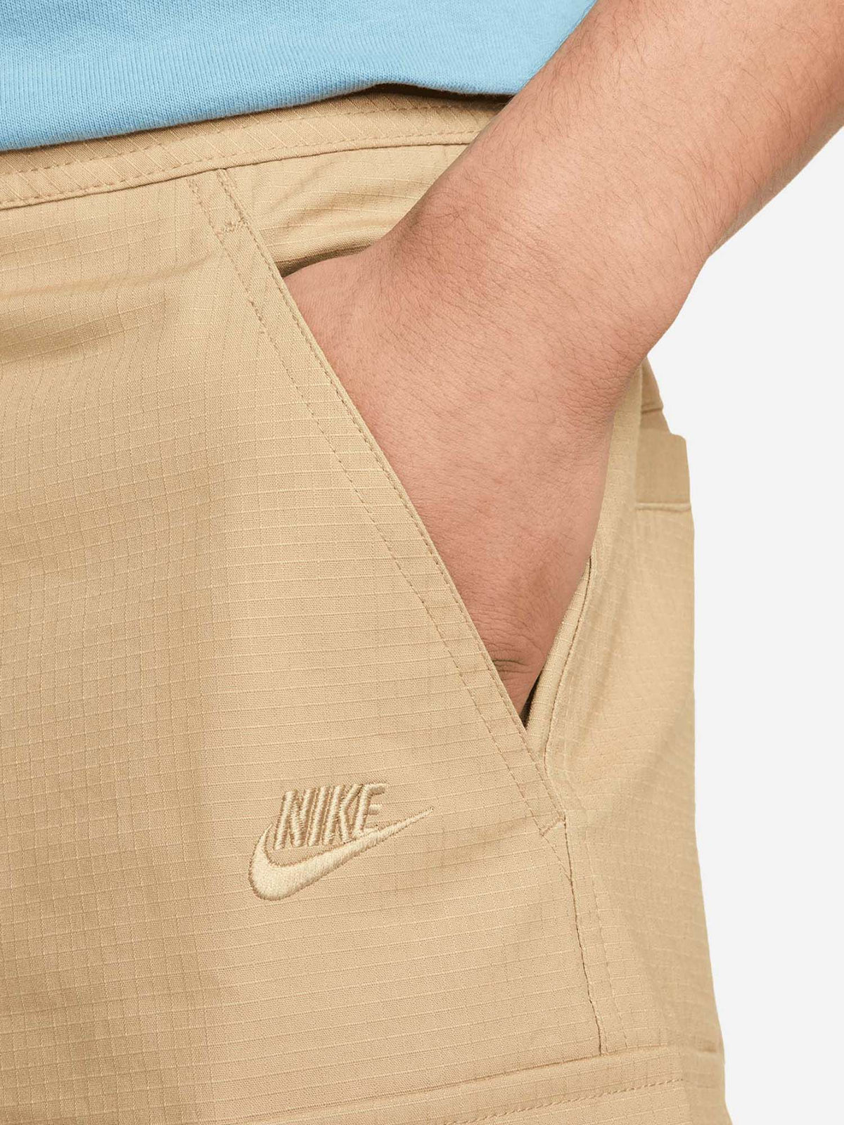 Nike short rip stop da uomo beige