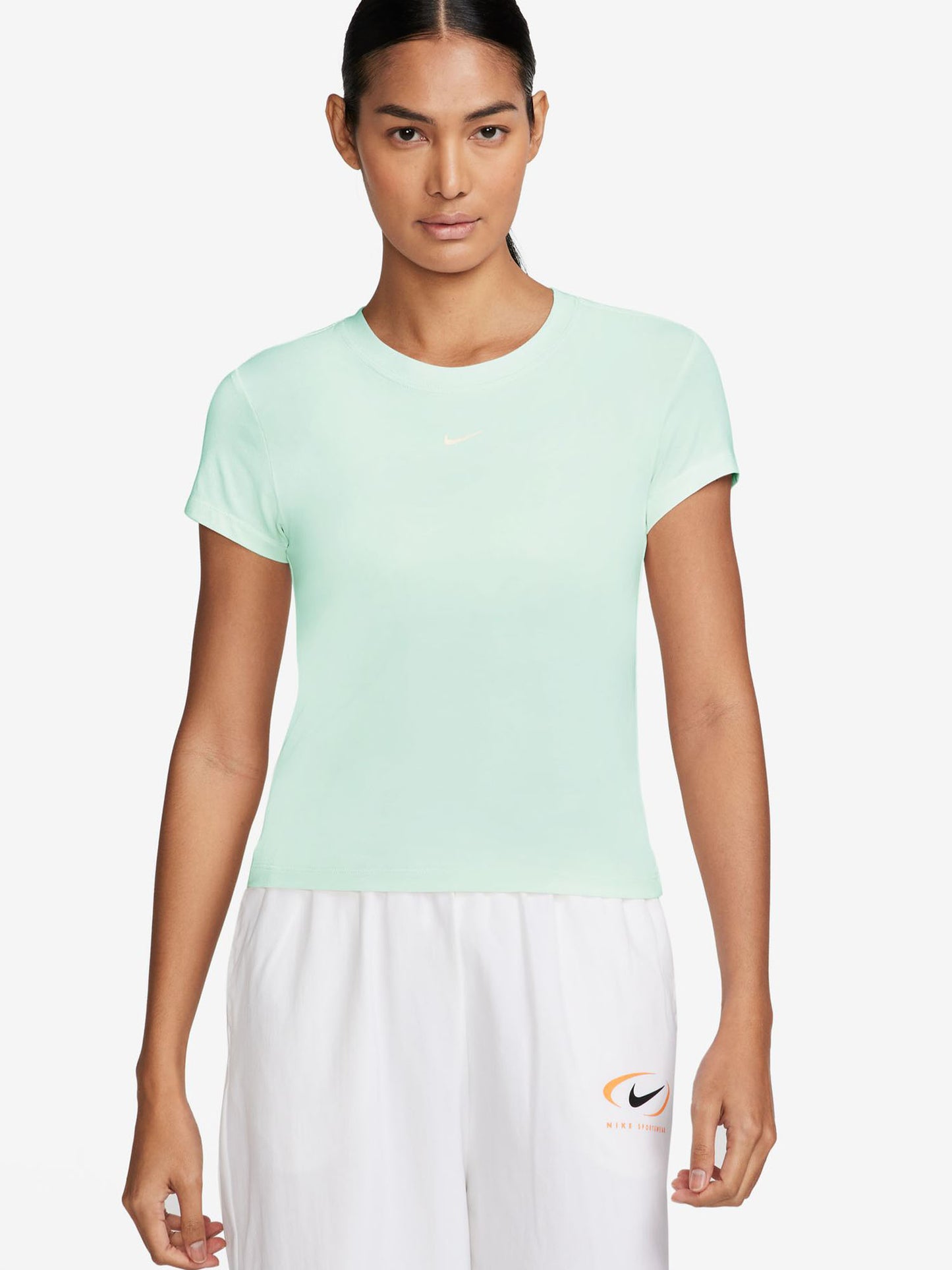 Nike Sportswear Chill Knit, t-shirt verde donna a maniche corte