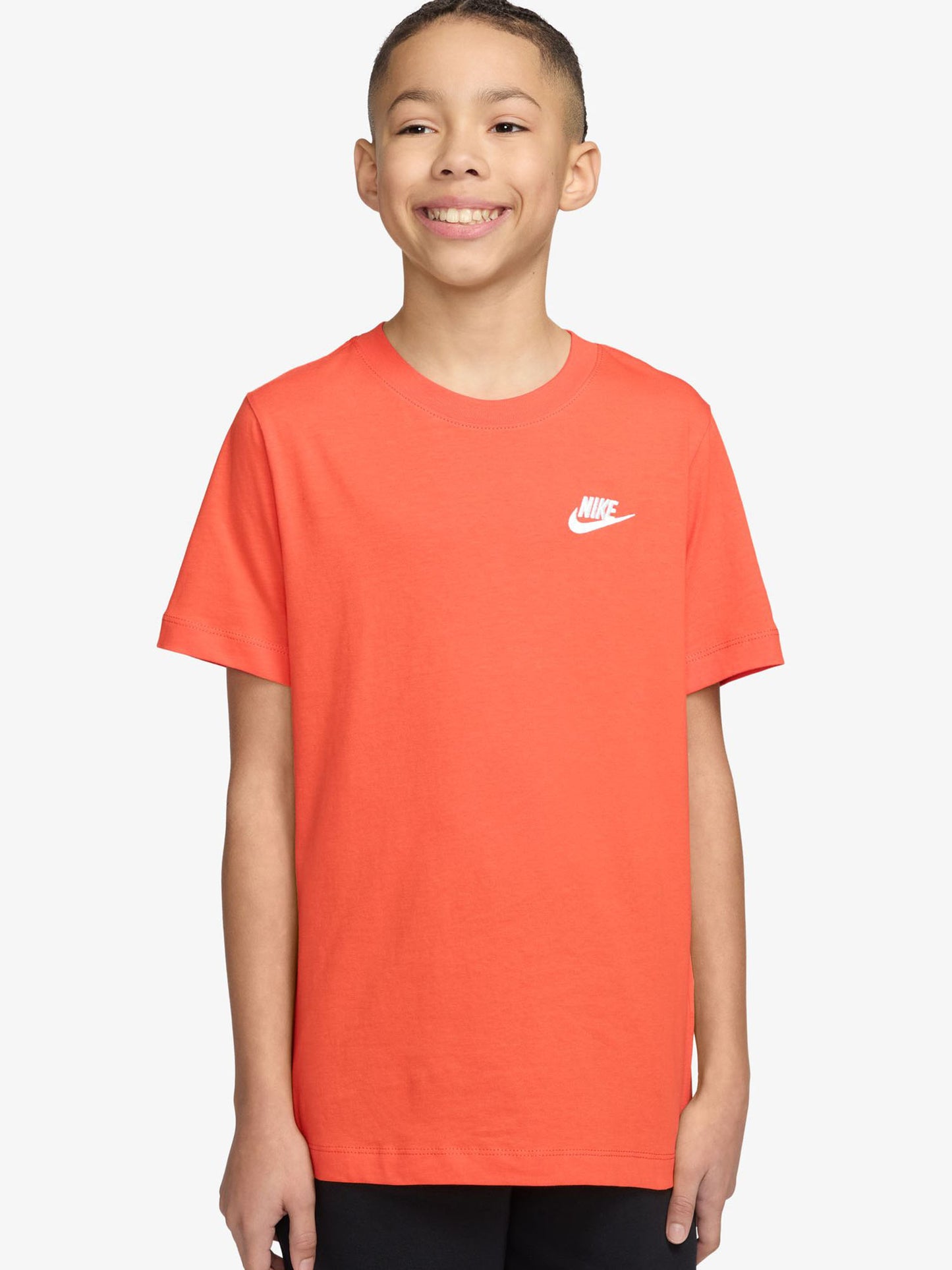 T-shirt Nike Sportswear unisex bambino arancione per primavera-estate