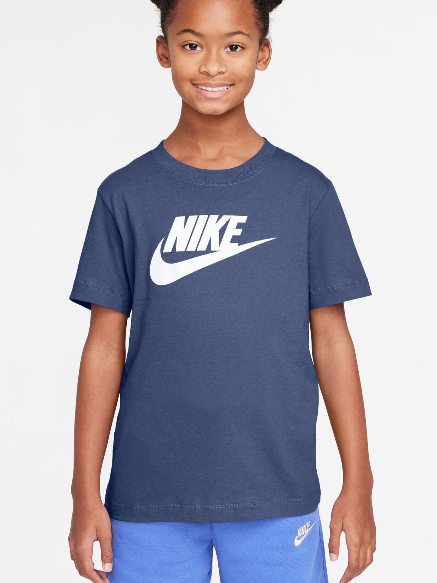 T-shirt Nike Sportswear a maniche corte per bambino unisex blu
