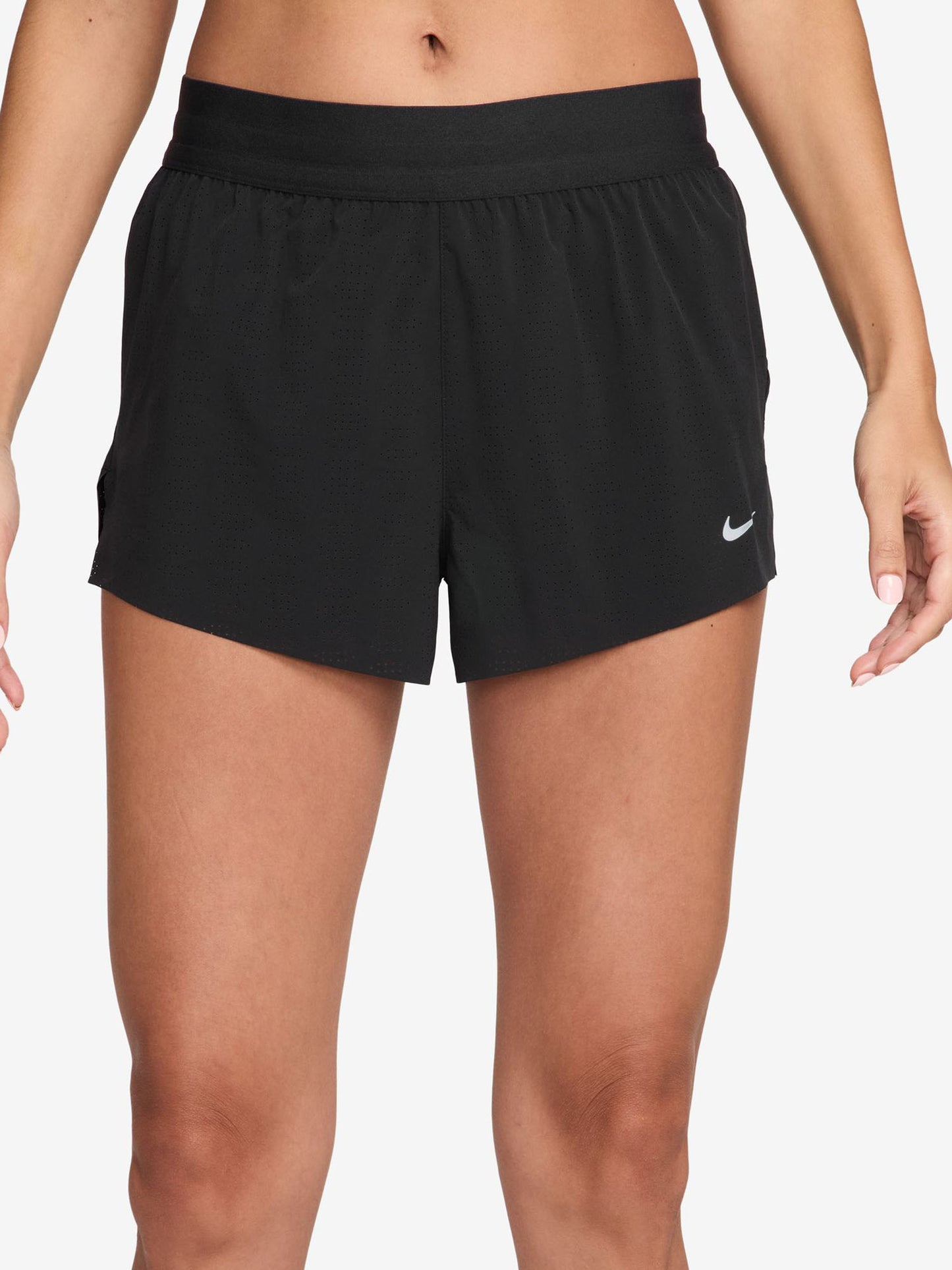 Shorts Nike Swift Breathe 2.5in neri da donna per uso sportivo