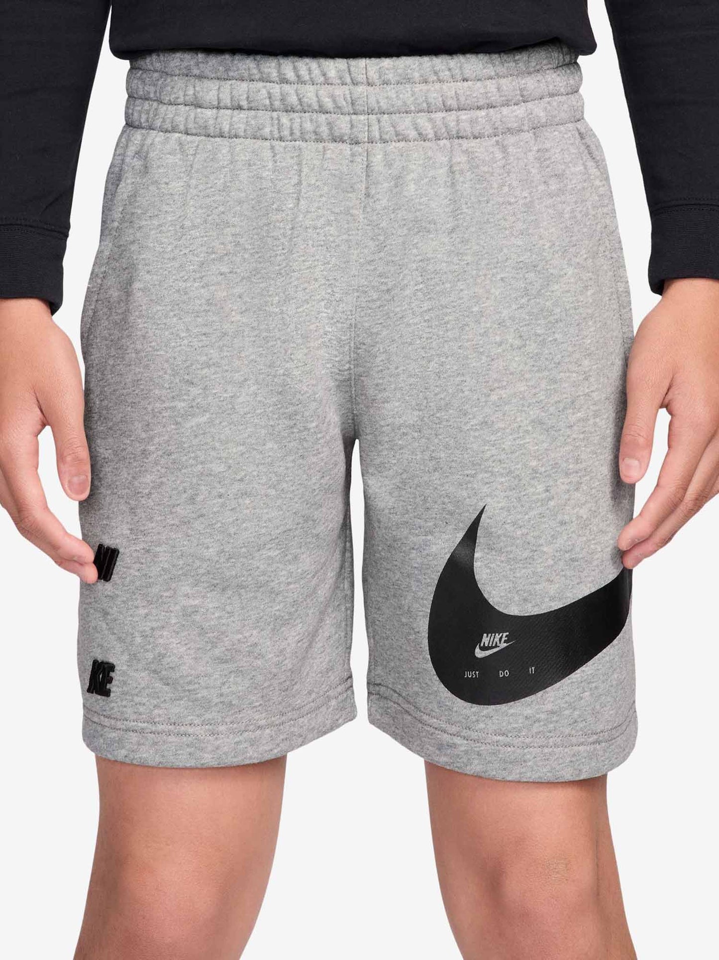 Short Nike Sportswear Club in French Terry grigio unisex bambino
