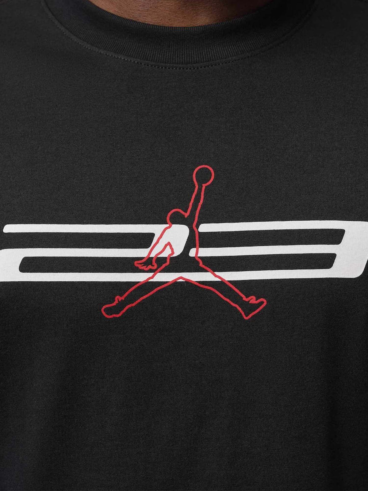 Jordan t-shirt mm basket da uomo nero