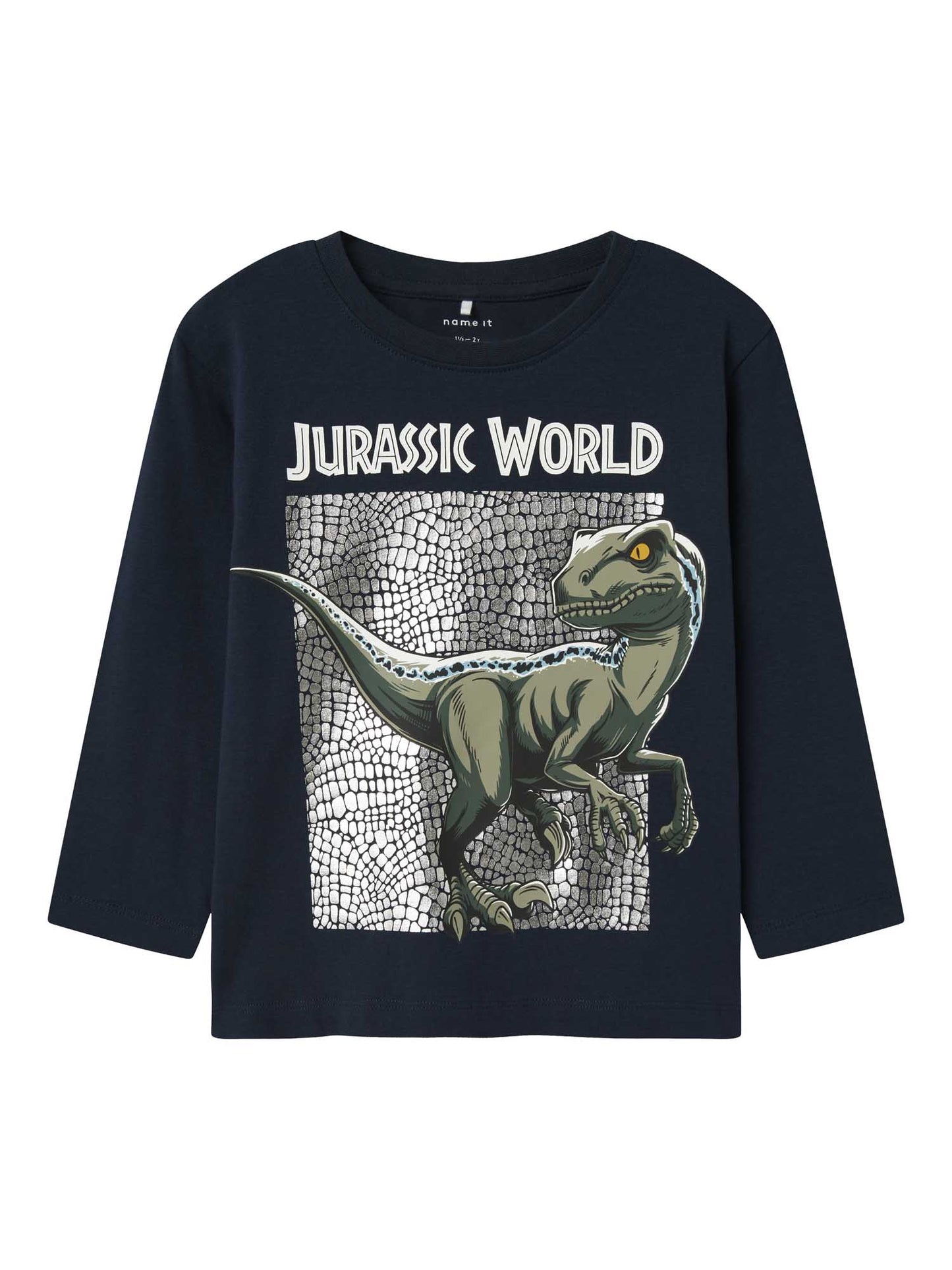 MAGLIA JEWEL JURASSIC MANICA LUNGA NAME IT DA BAMBINO BLU