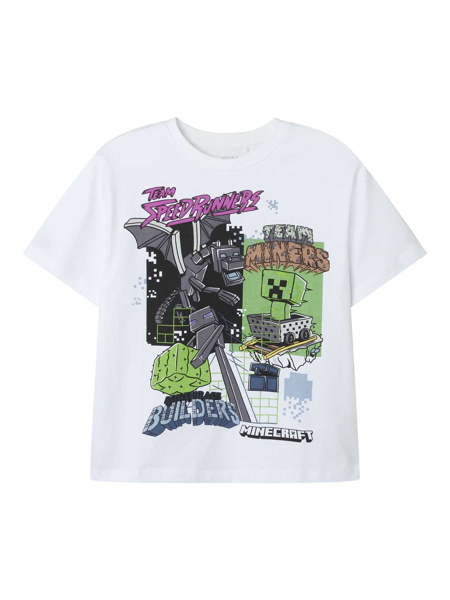 T-SHIRT JAHI MINECRAFT NAME IT DA BAMBINO BIANCO