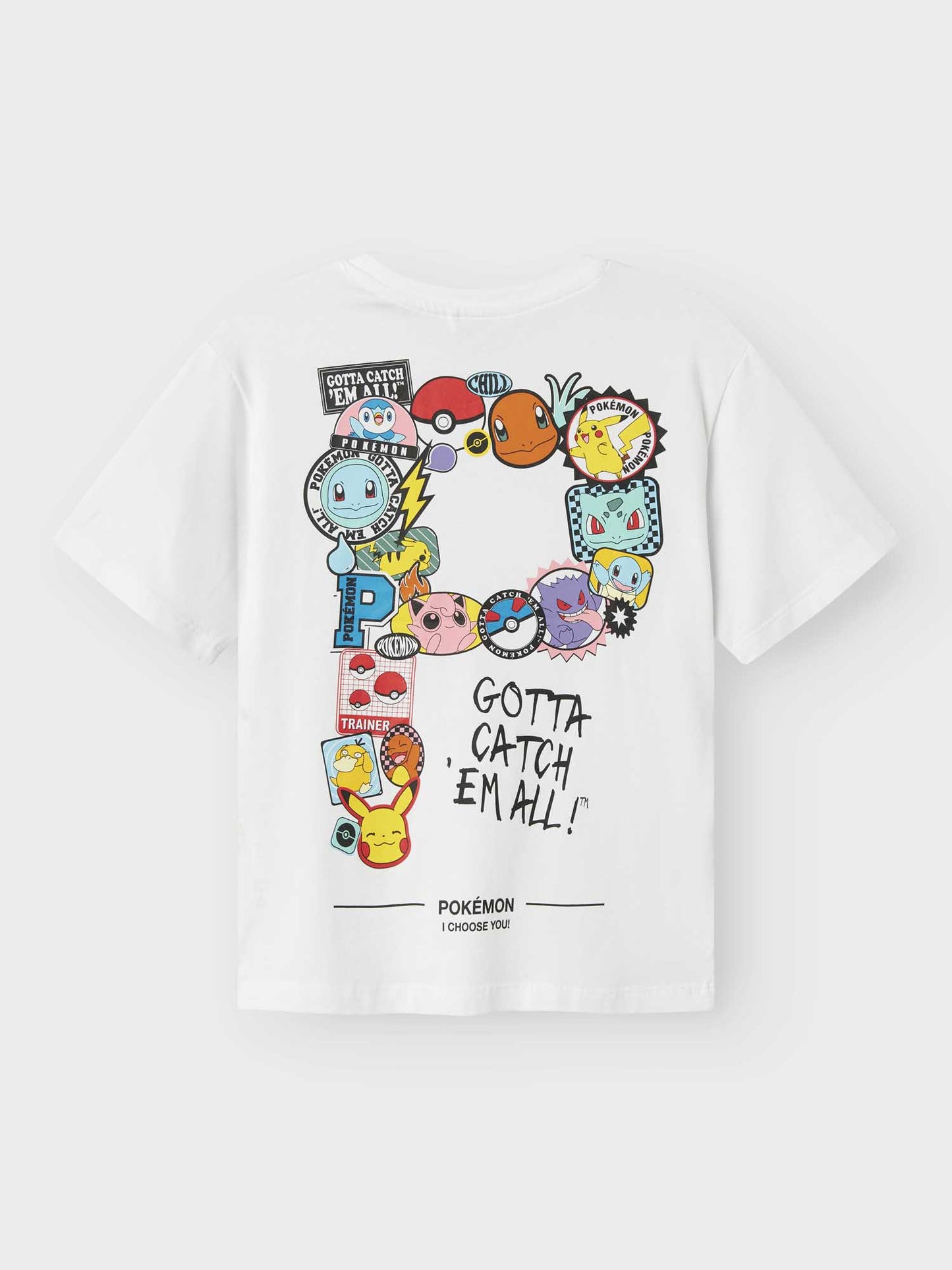 T-SHIRT JENO POKEMON NAME IT DA BAMBINO BIANCO